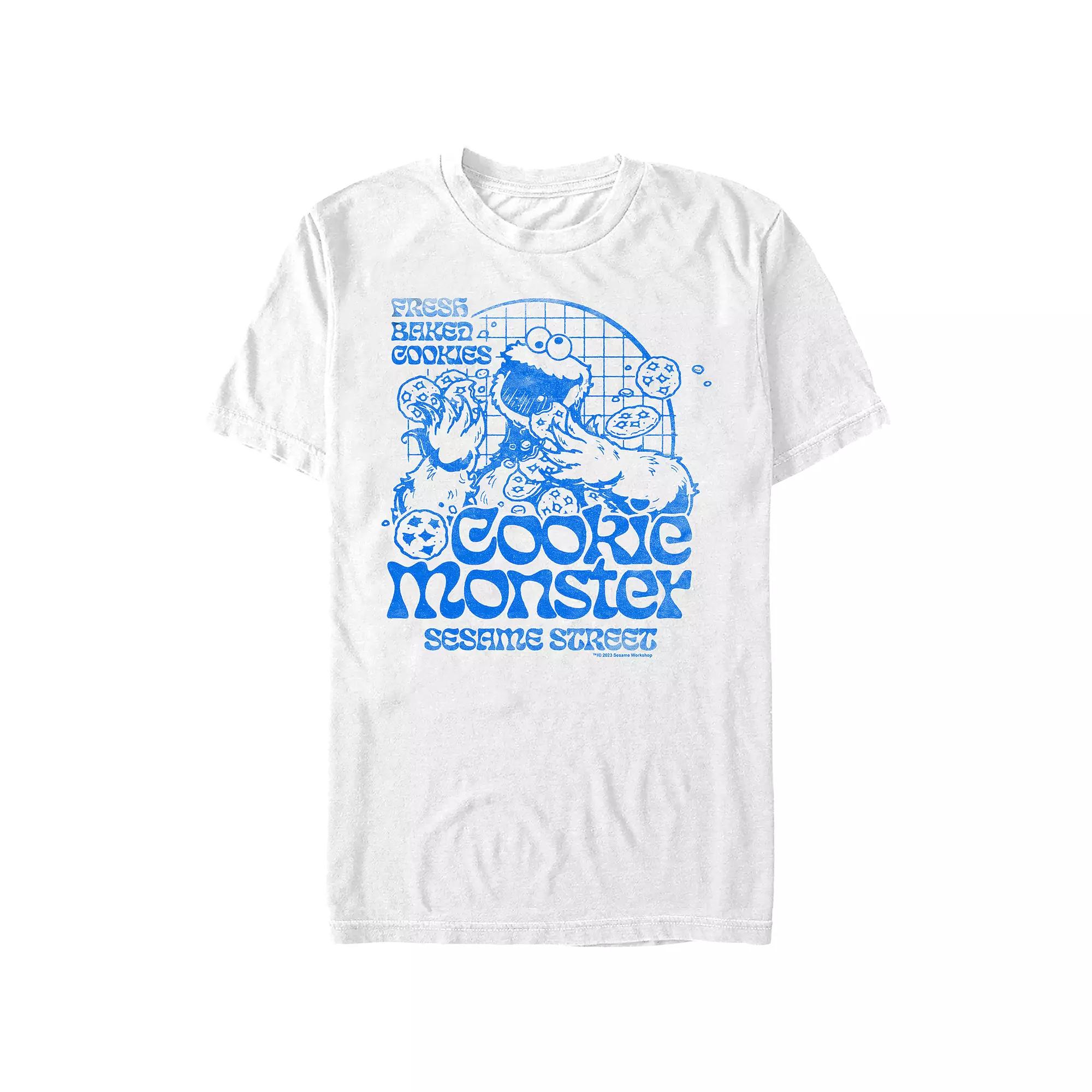 Men's Sesame Street Cookie Monster Fresh Baked Cookies Graphic Tee,  Product Image