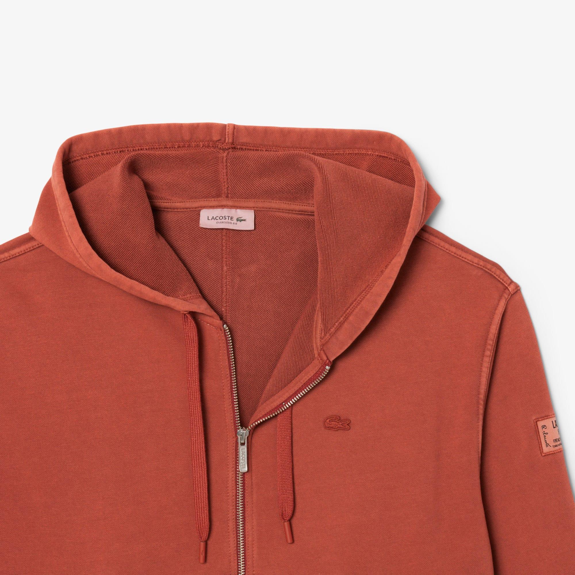 Oversized Wash Effect Zipped Sweatshirt Product Image