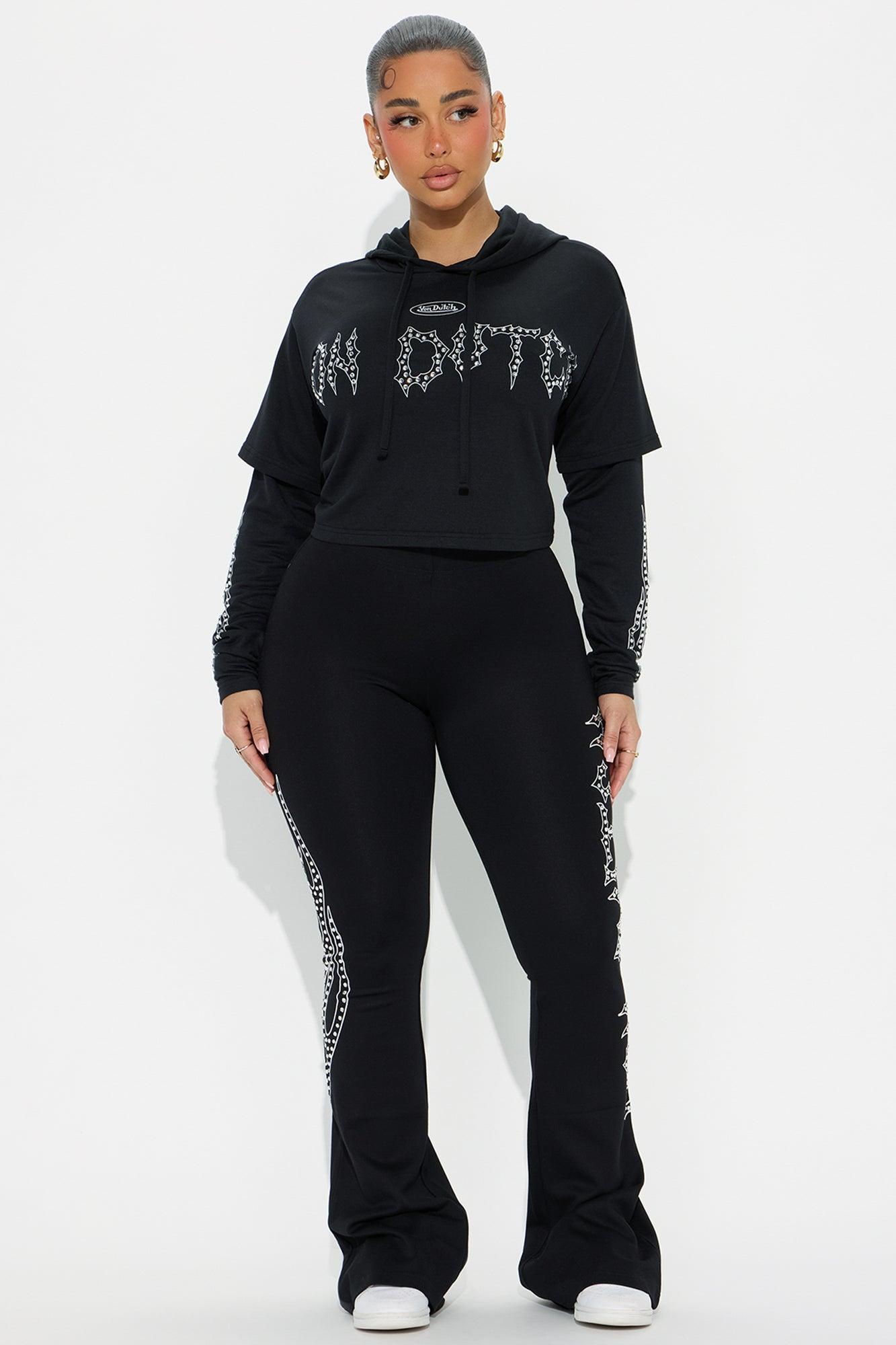 Von Dutch Fire Racer Layered Hoodie - Black Product Image