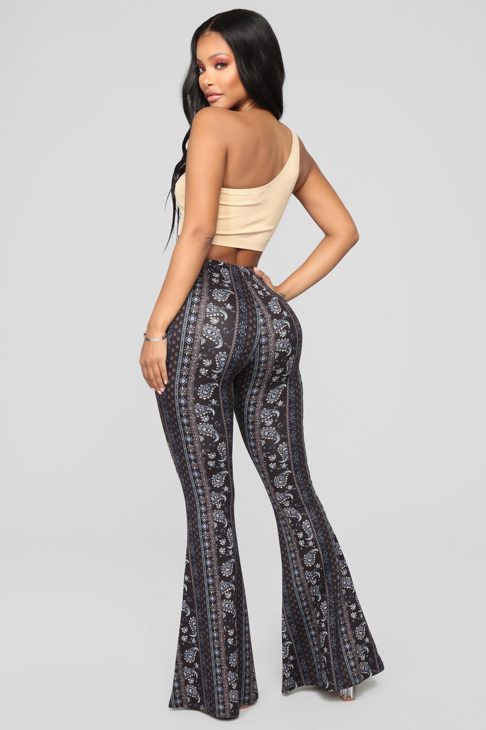 Astrid Flare Pants - Black/combo Product Image