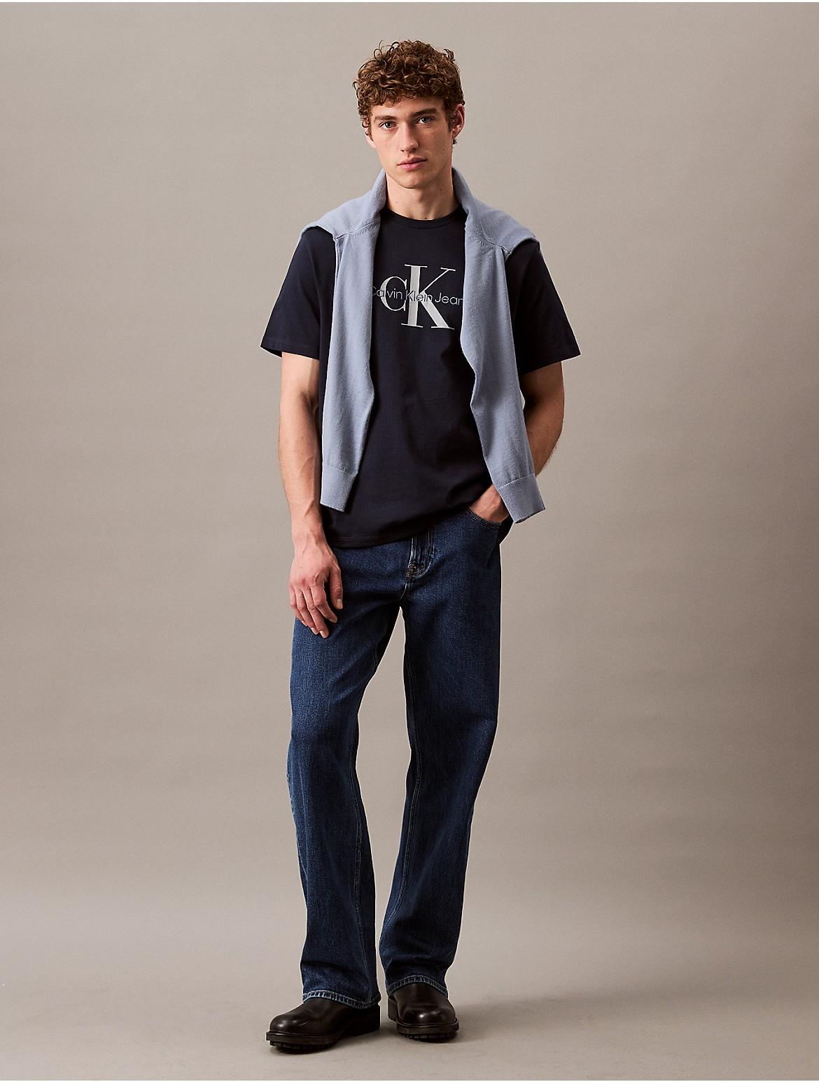 Calvin Klein Mens Monologo Tee - Grey Product Image