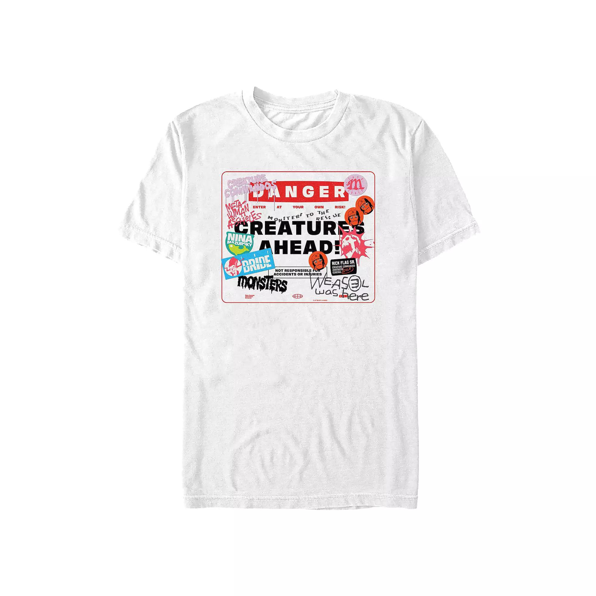 Men's Creature Commandos Danger Creatures Ahead Graphic Tee,  Product Image