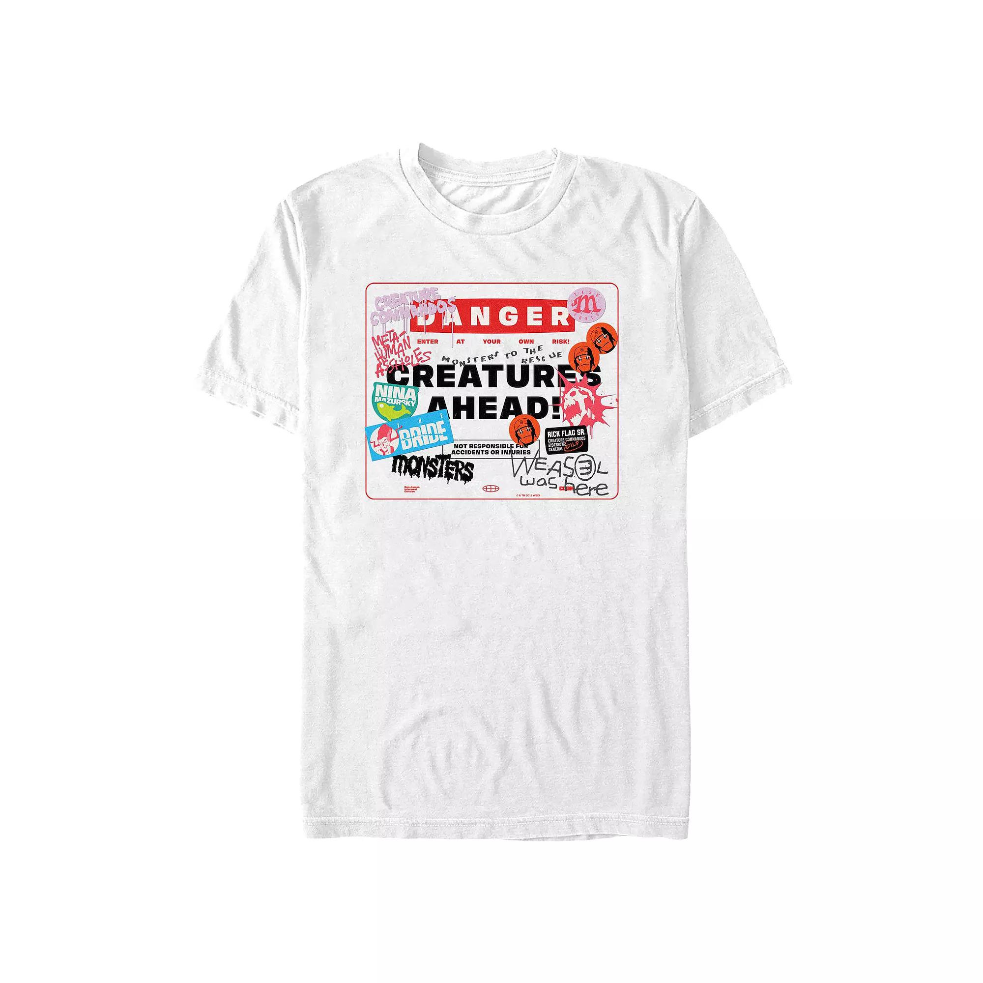 Men's Creature Commandos Danger Creatures Ahead Graphic Tee,  Product Image