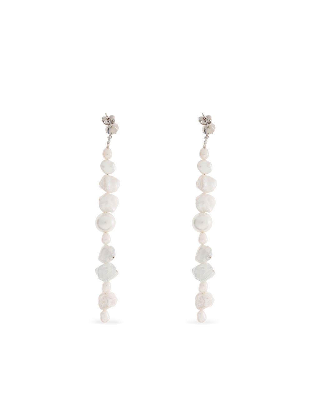 baroque-pearl crystal earrings Product Image