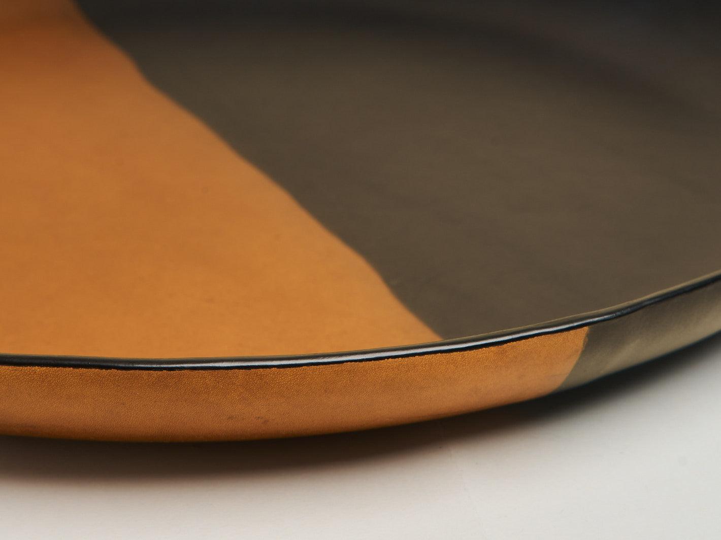 The Oversized Tray in Molded Leather Product Image