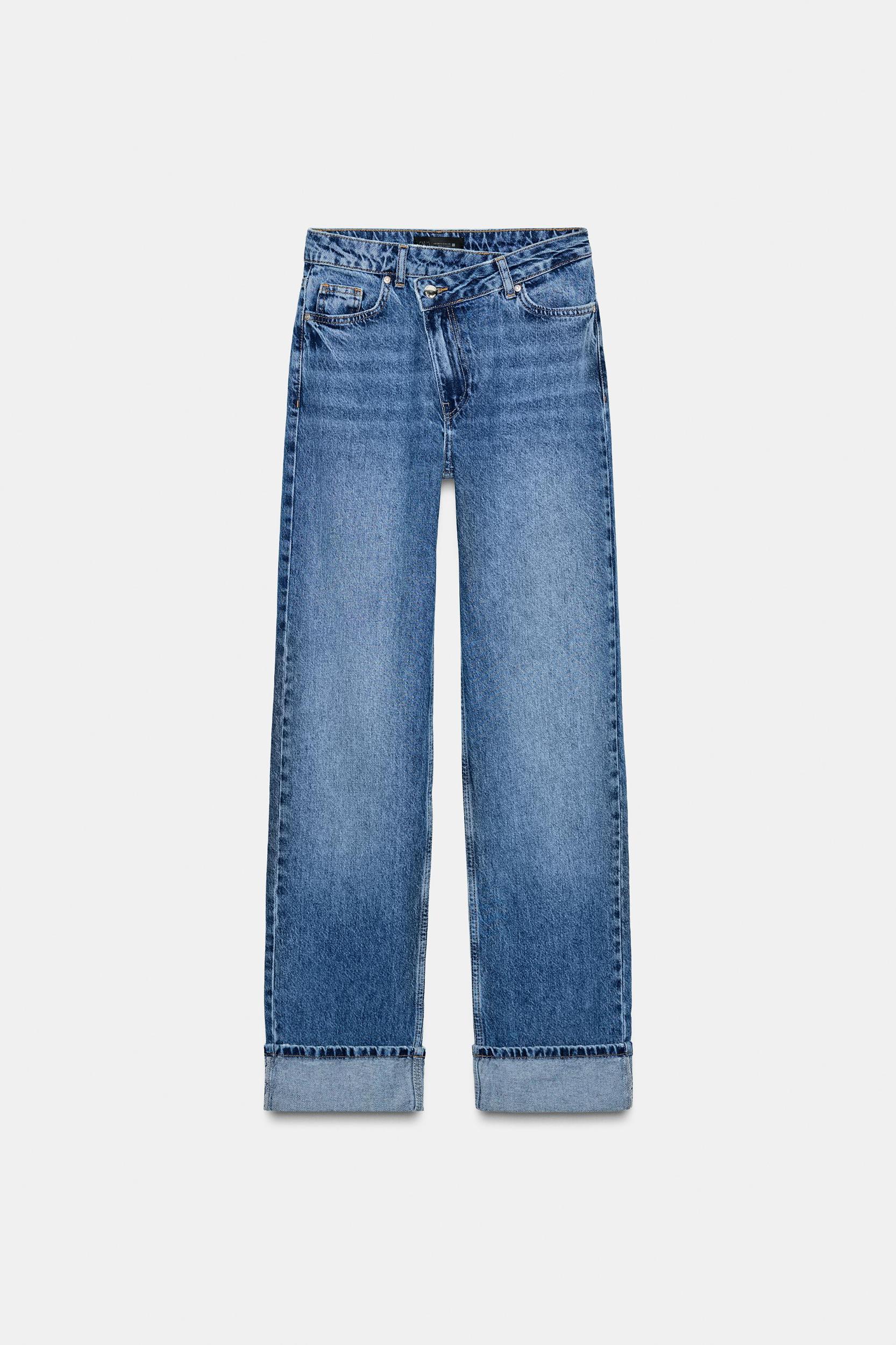 Z.09 HIGH-WAISTED STRAIGHT CROSSOVER FULL LENGTH JEANS Product Image