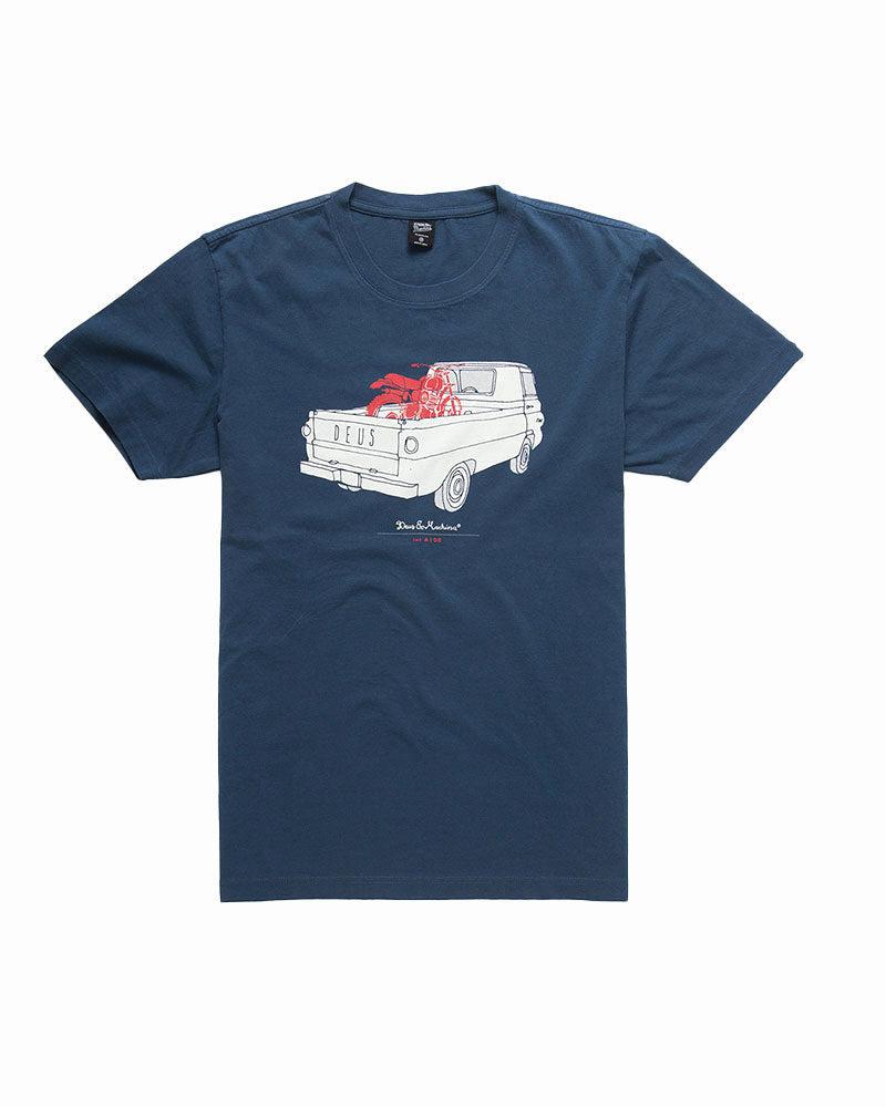 The A100 Tee - Navy Product Image