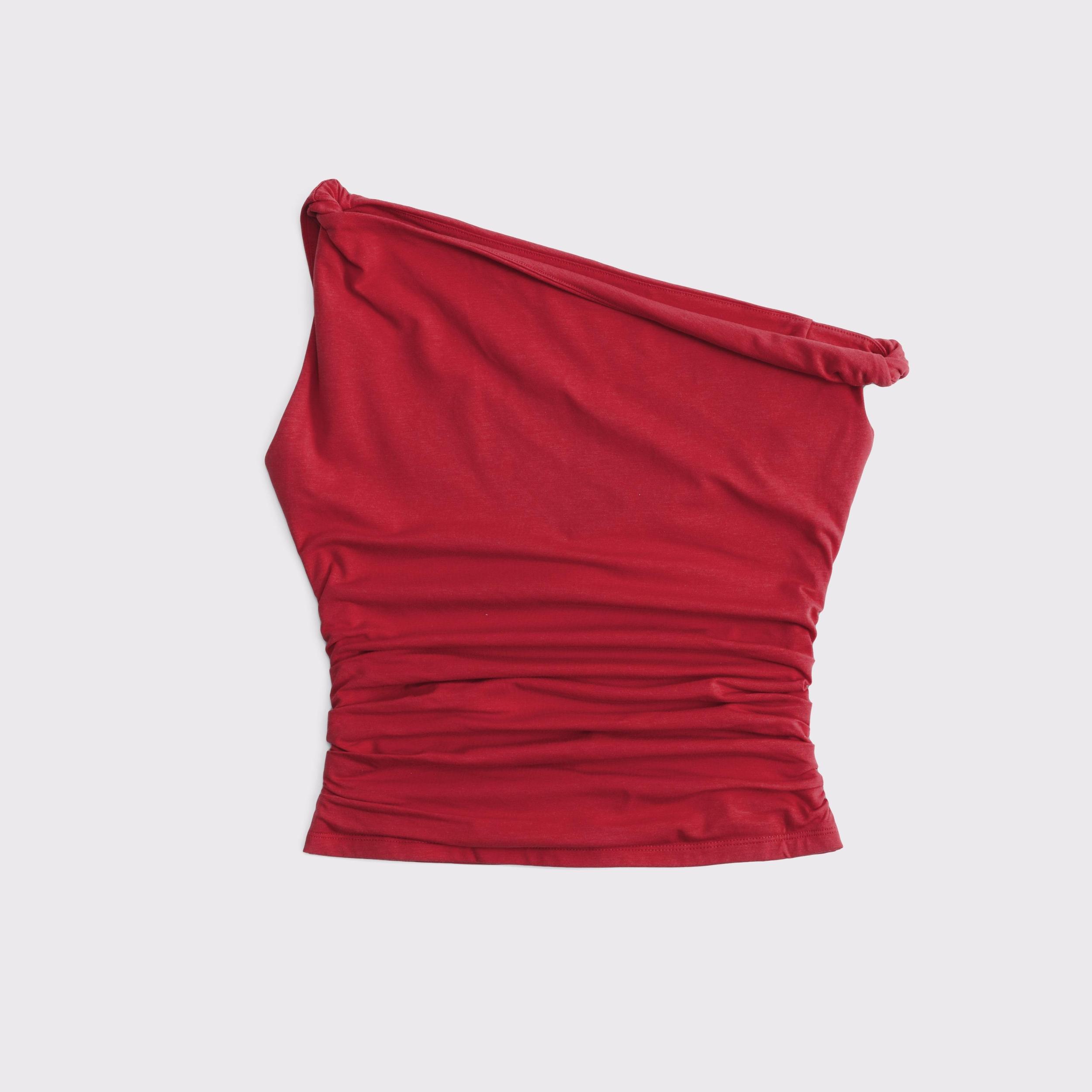 Asymmetrical Mesh Twist Top Product Image