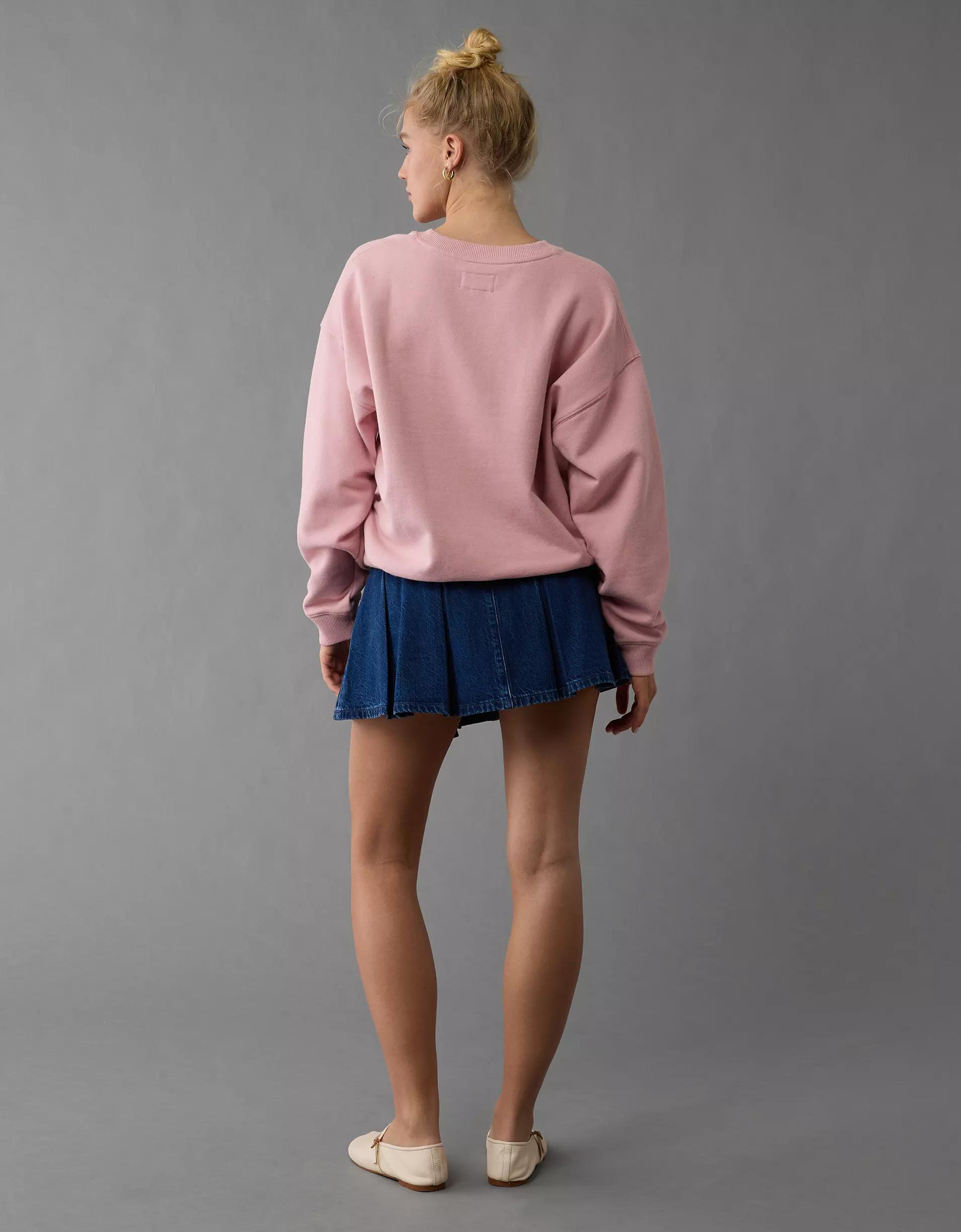 AE Valentine's Day Graphic Relaxed Crew Neck Sweatshirt Product Image