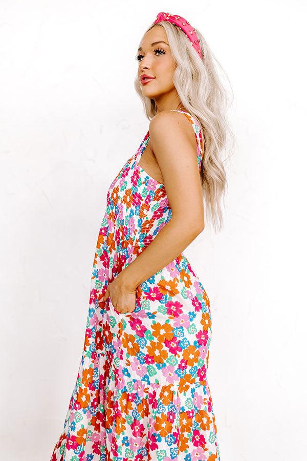 South Ocean Boulevard Smocked Midi Dress Product Image