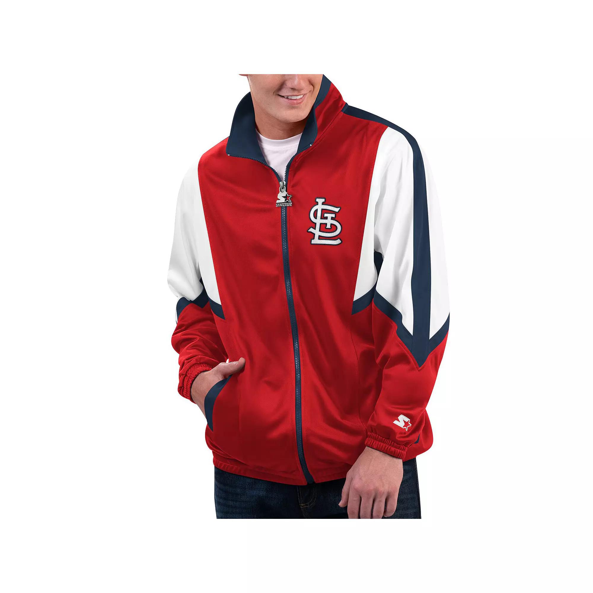 Men's Starter Red Boston Red Sox Lead Runner Full-Zip Jacket, Size: Large Product Image