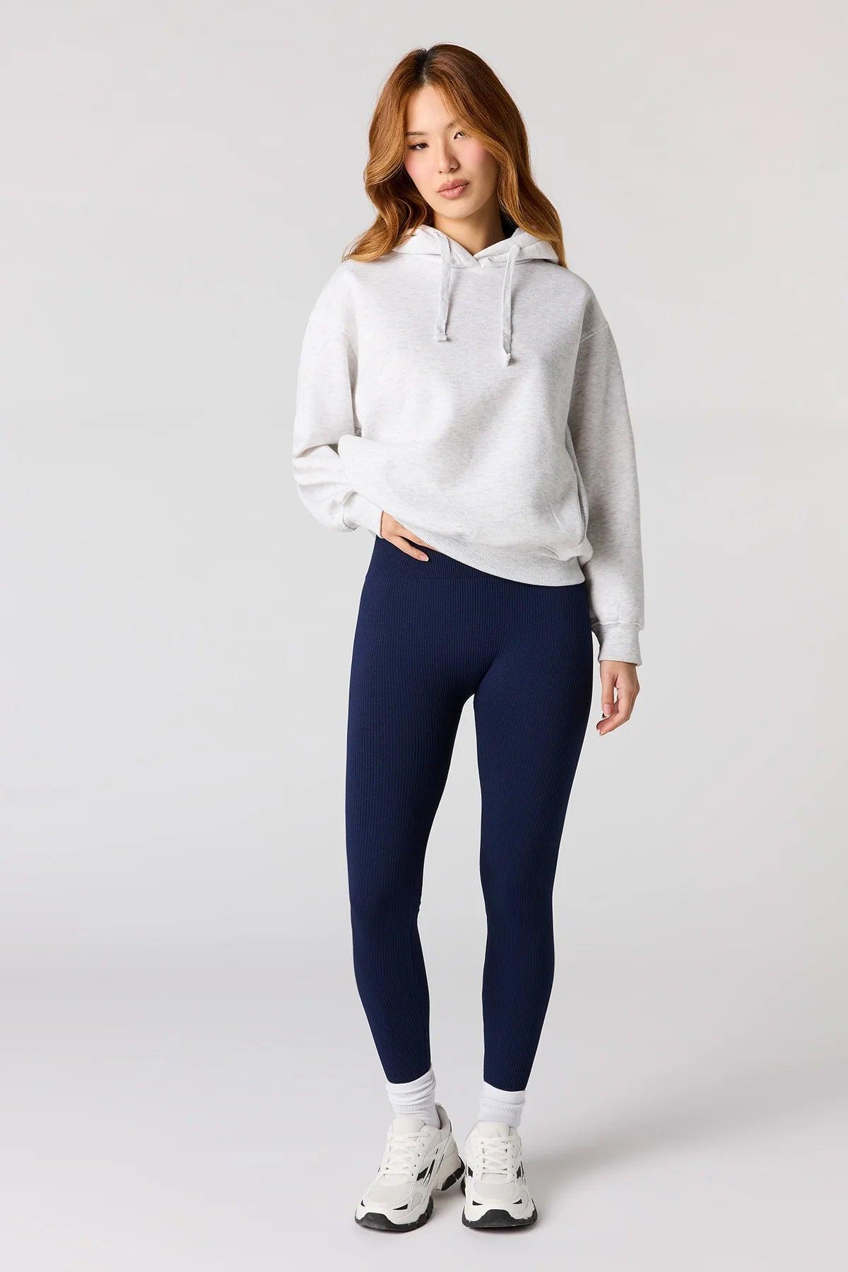 High Rise Seamless Ribbed Legging Female Product Image