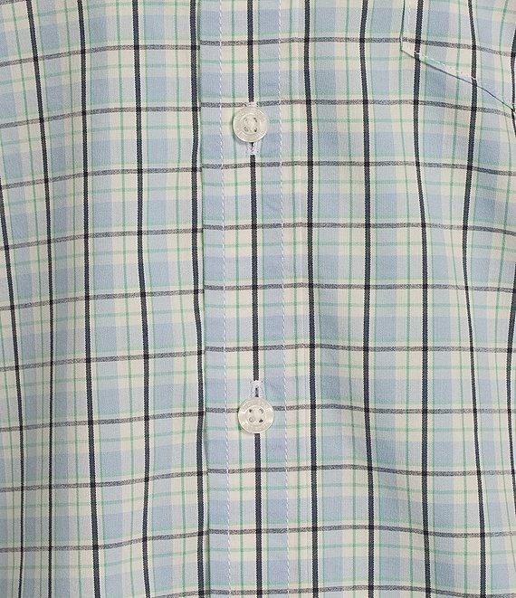 L.L.Bean Comfort Performance Stretch Plaid Short Sleeve Woven Shirt Product Image