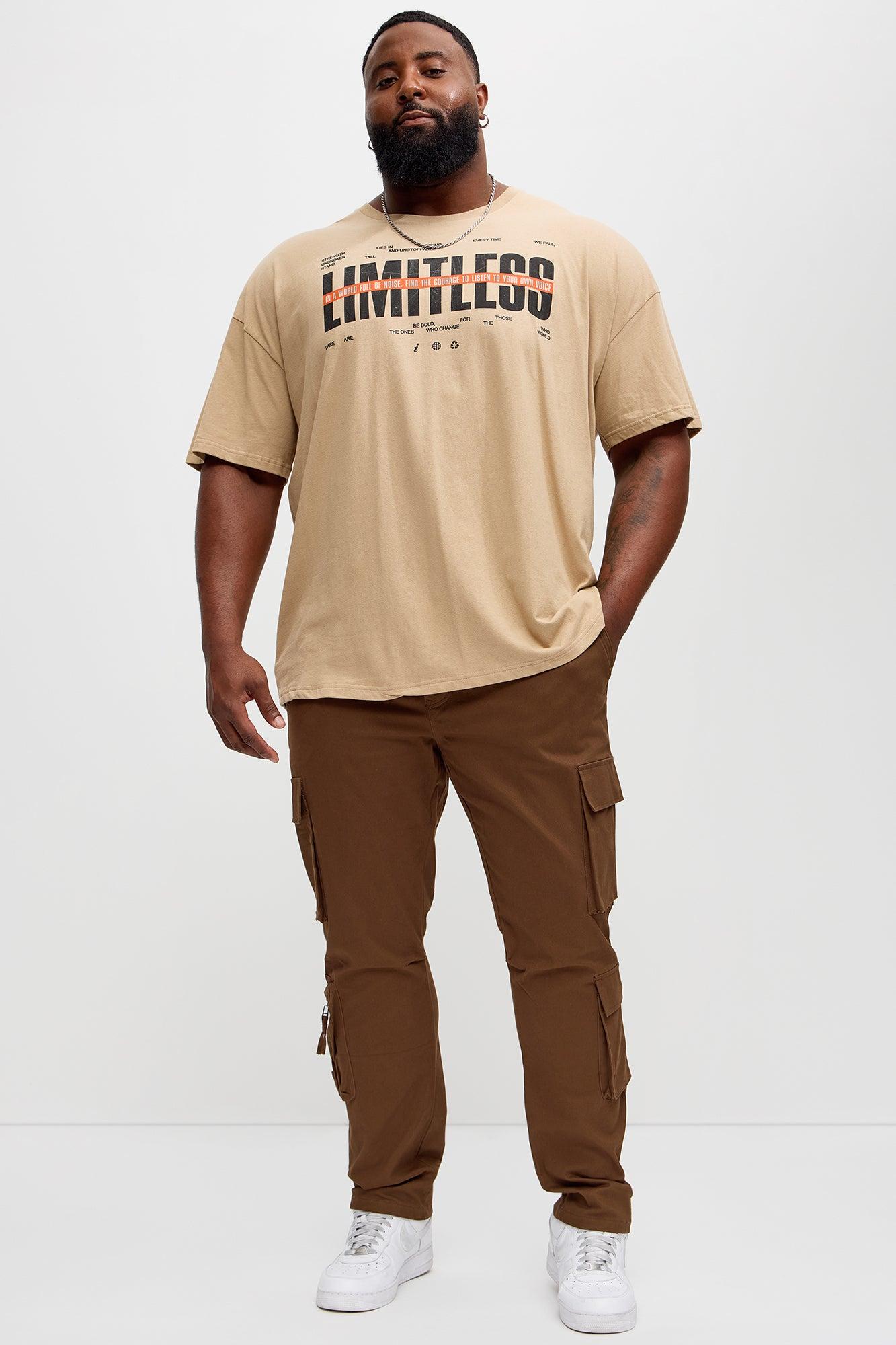 Limitless Mindset Oversized Short Sleeve Tee - Sand Product Image