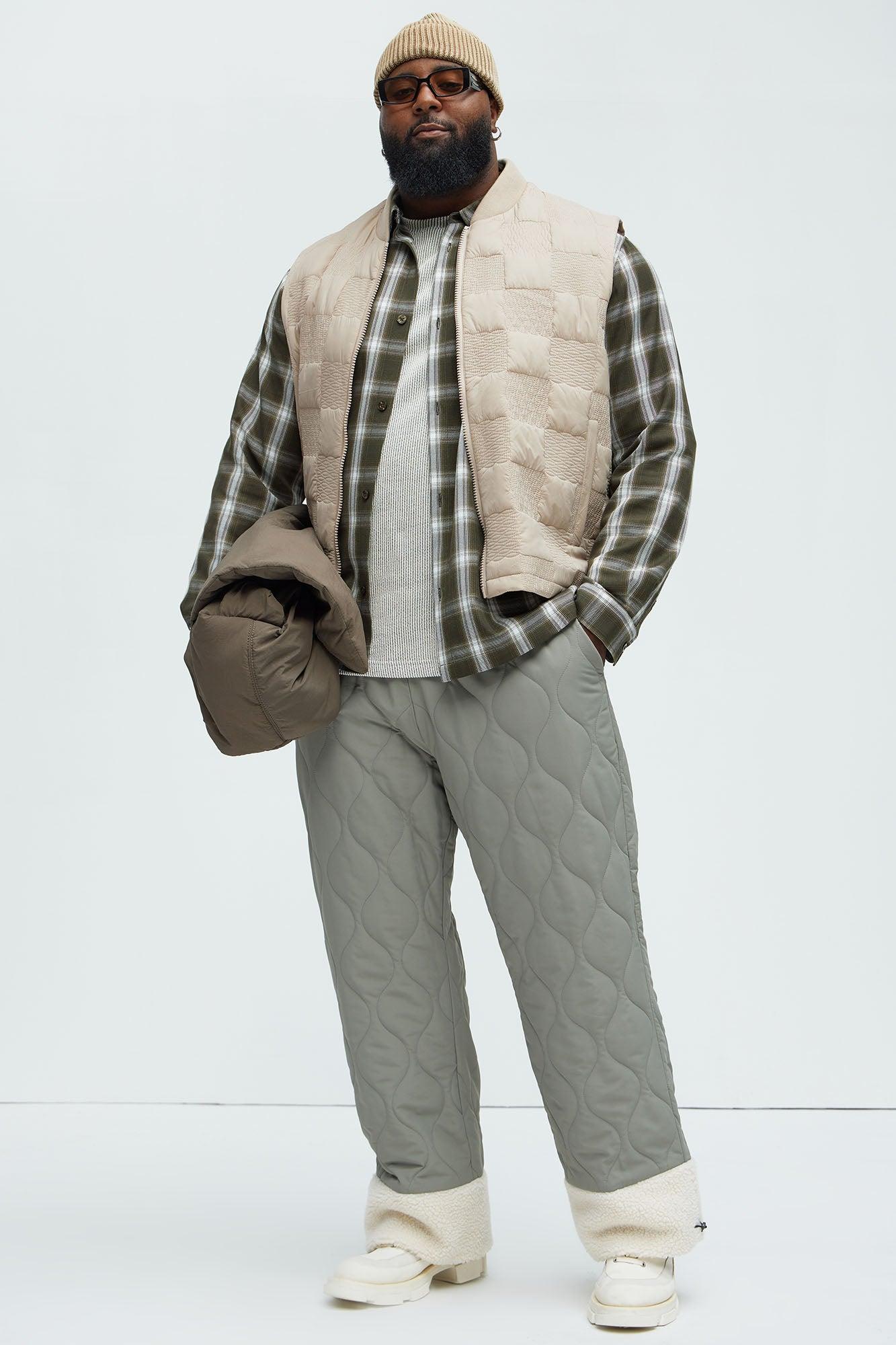 Easton Quilted Vest - Tan Product Image