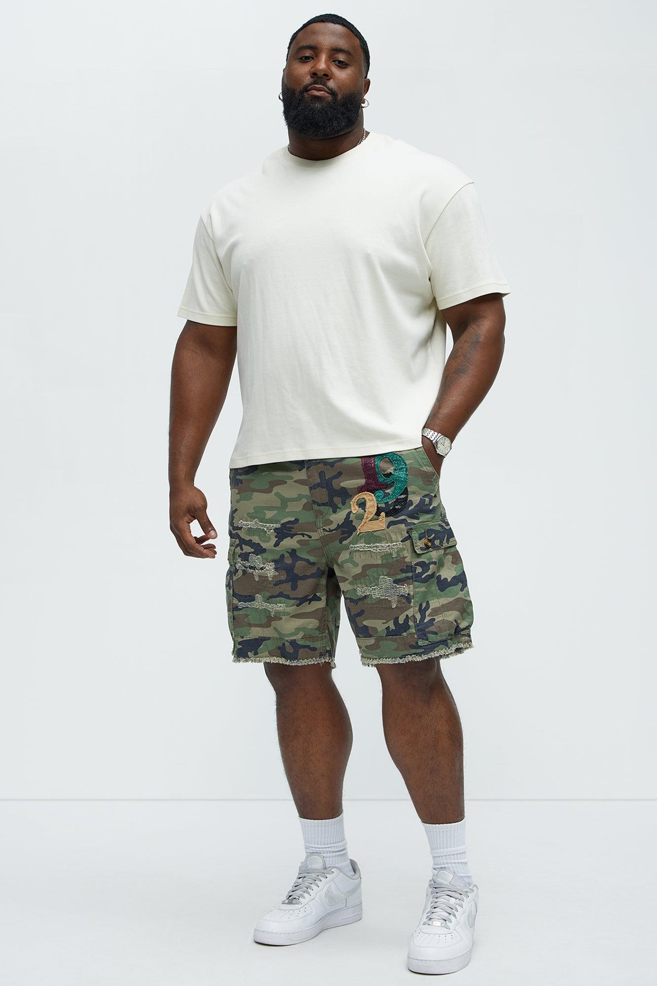 On Command Paint Splatter Camo Shorts - Camouflage Product Image