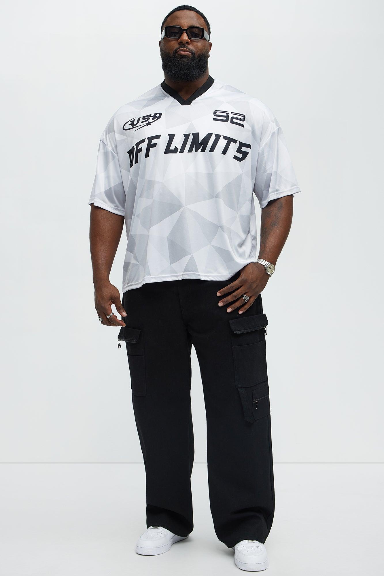 Off Limits Short Sleeve Soccer Jersey - White/combo Male Product Image