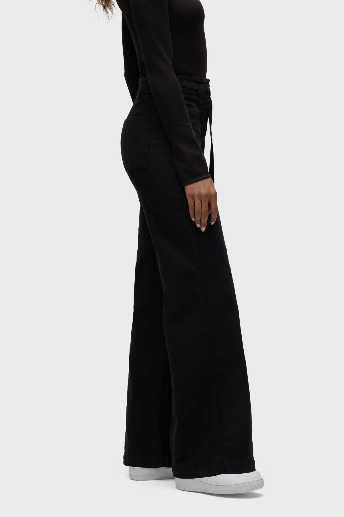 Tie Waist Pintucked Trouser Pant Female Product Image