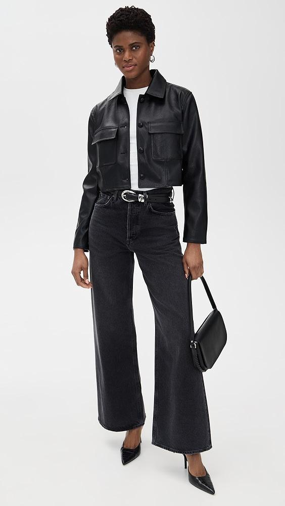 AGOLDE Dame High Rise Wide Leg Jeans | Shopbop Product Image
