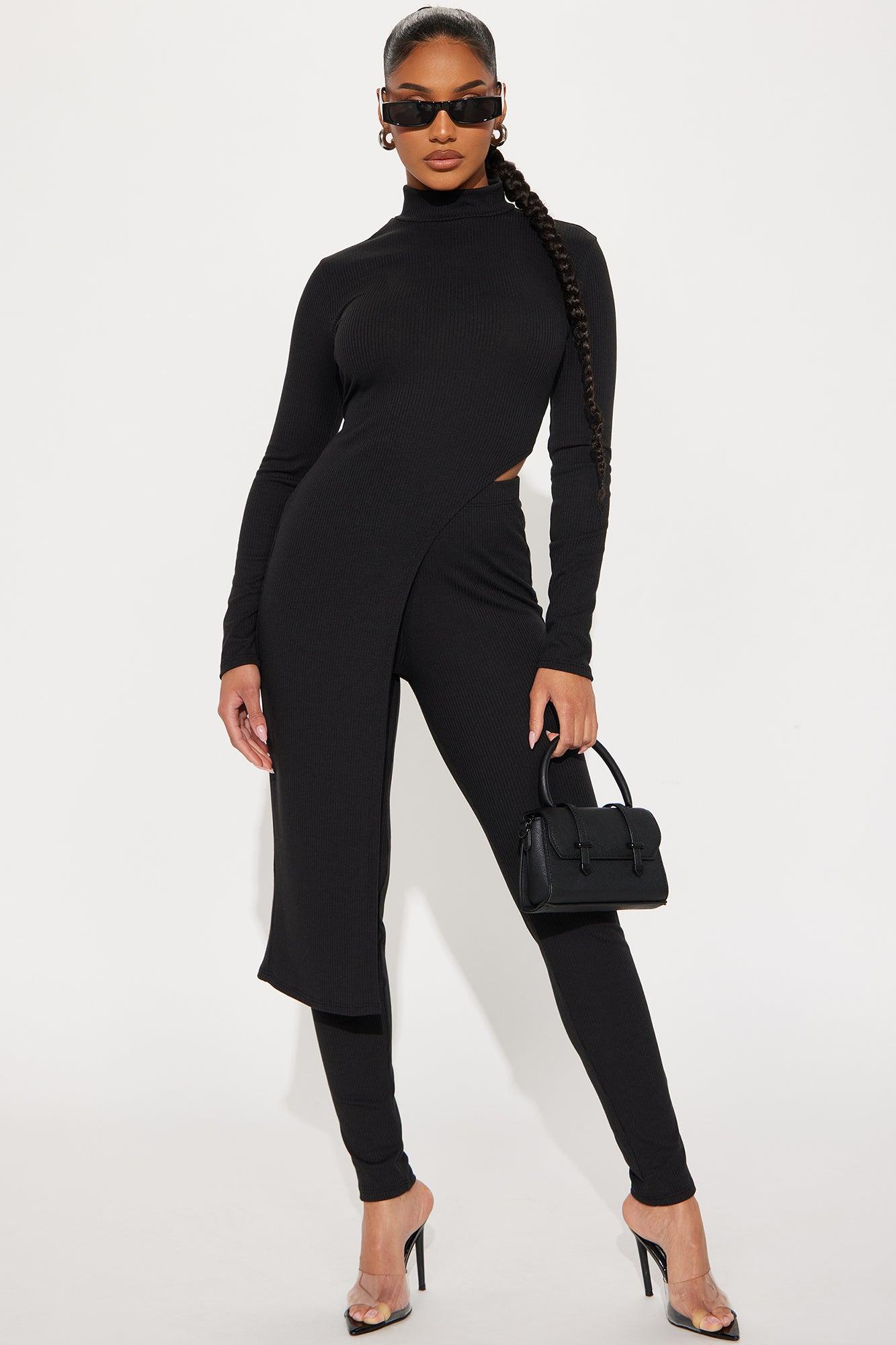 Watch Out For Her Legging Set - Black Product Image