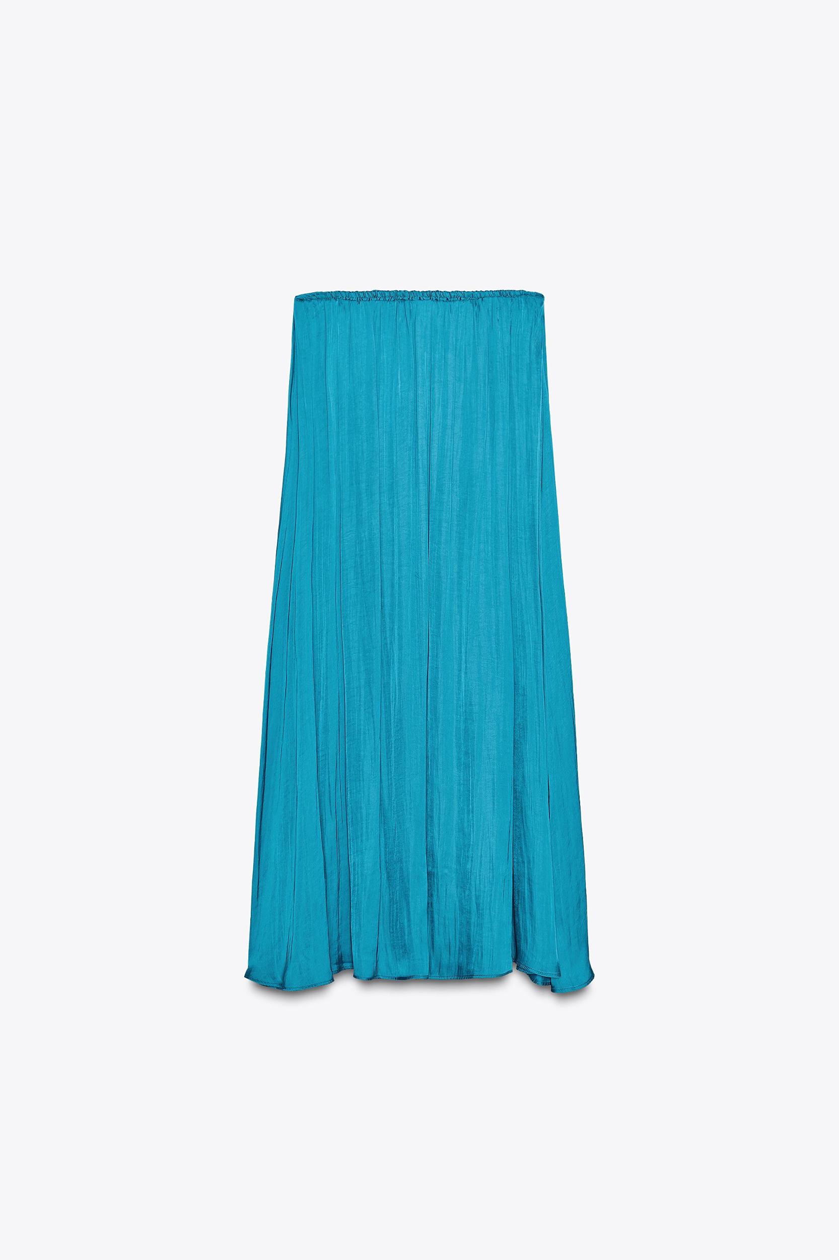 SATIN MIDI SKIRT Product Image