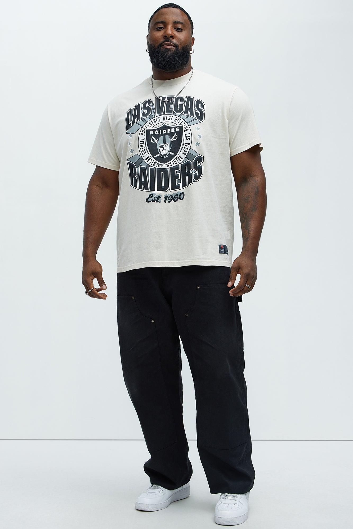 Raiders Upfront Short Sleeve Tee - White Product Image