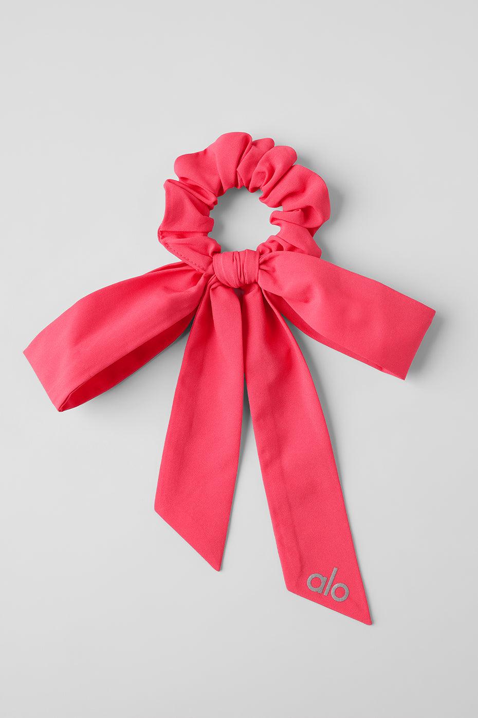 Love Knots Tie Scrunchie - Candy Red Female Product Image