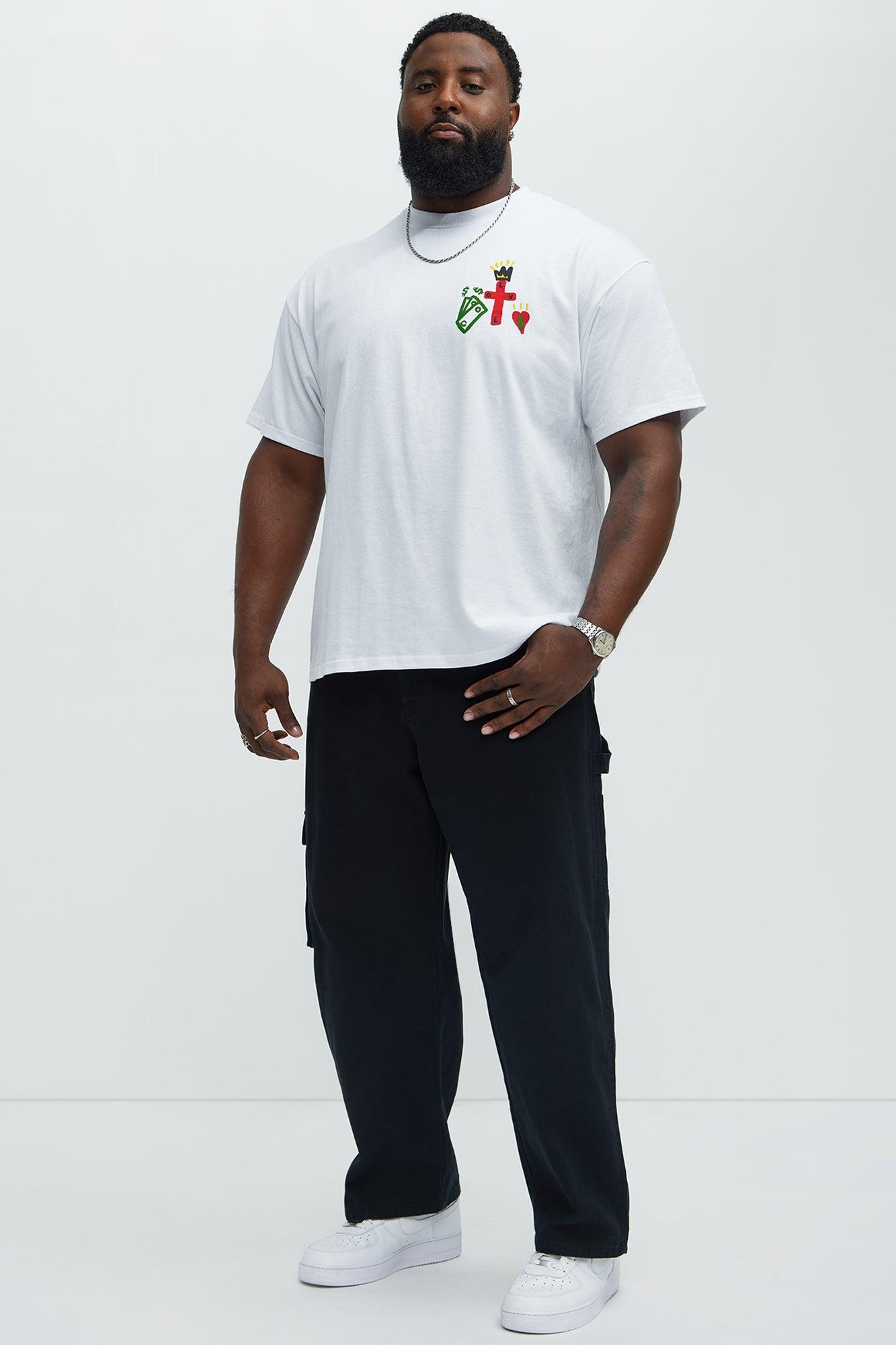 Love Over Money Short Sleeve Tee - White Product Image