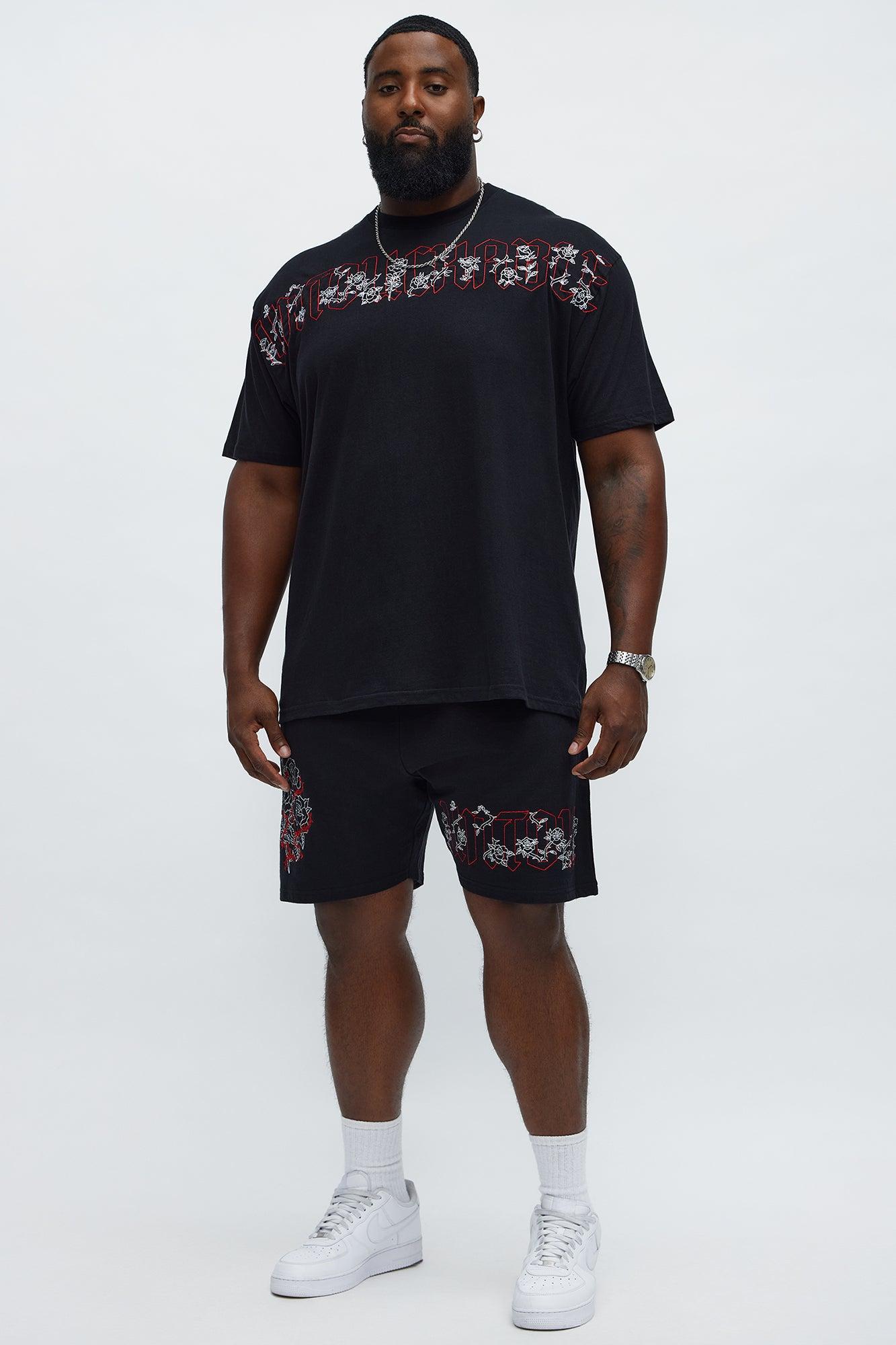 Rose Bundle Short Sleeve Tee - Black Male Product Image