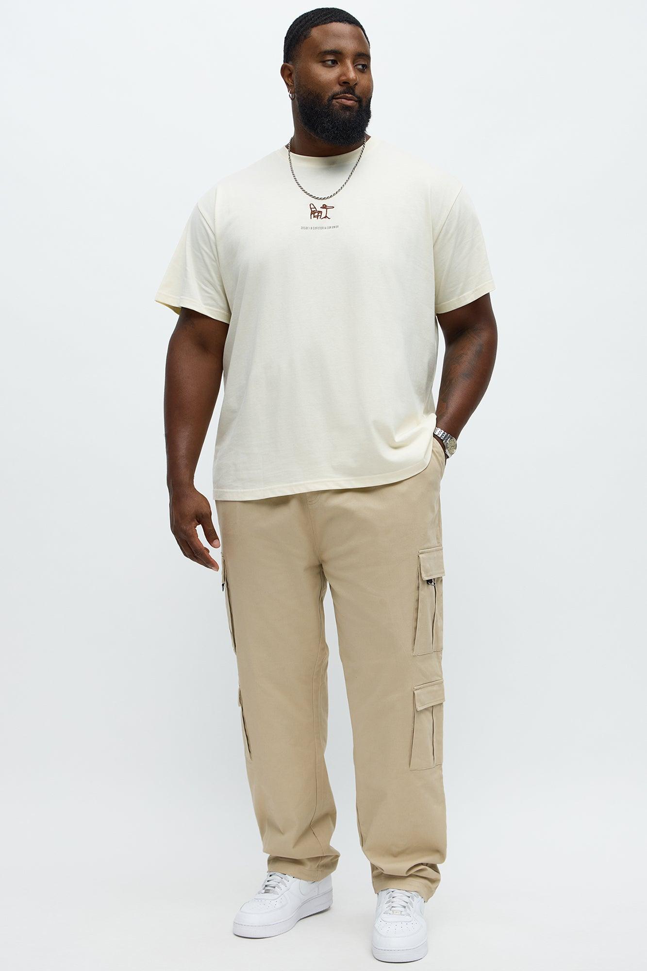 Slim Double It Cargo Pants - Khaki Male Product Image