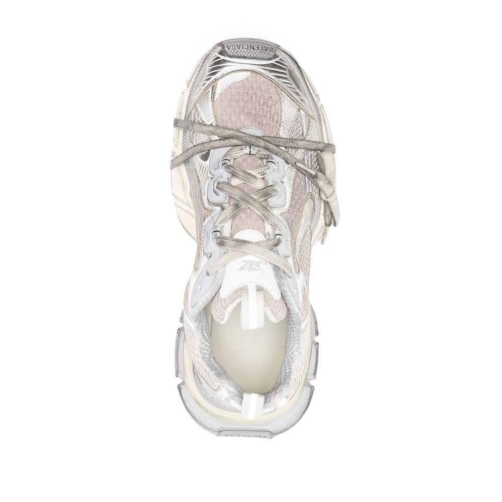 BALENCIAGA Mens Cream Comb 3xl Logo-embossed Mesh Low-top Trainers Product Image