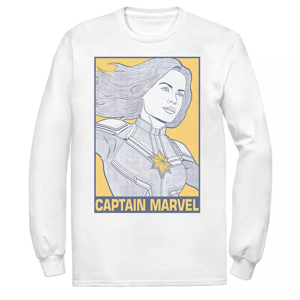 Men's Captain Marvel Pop Art Poster Tee,  Product Image