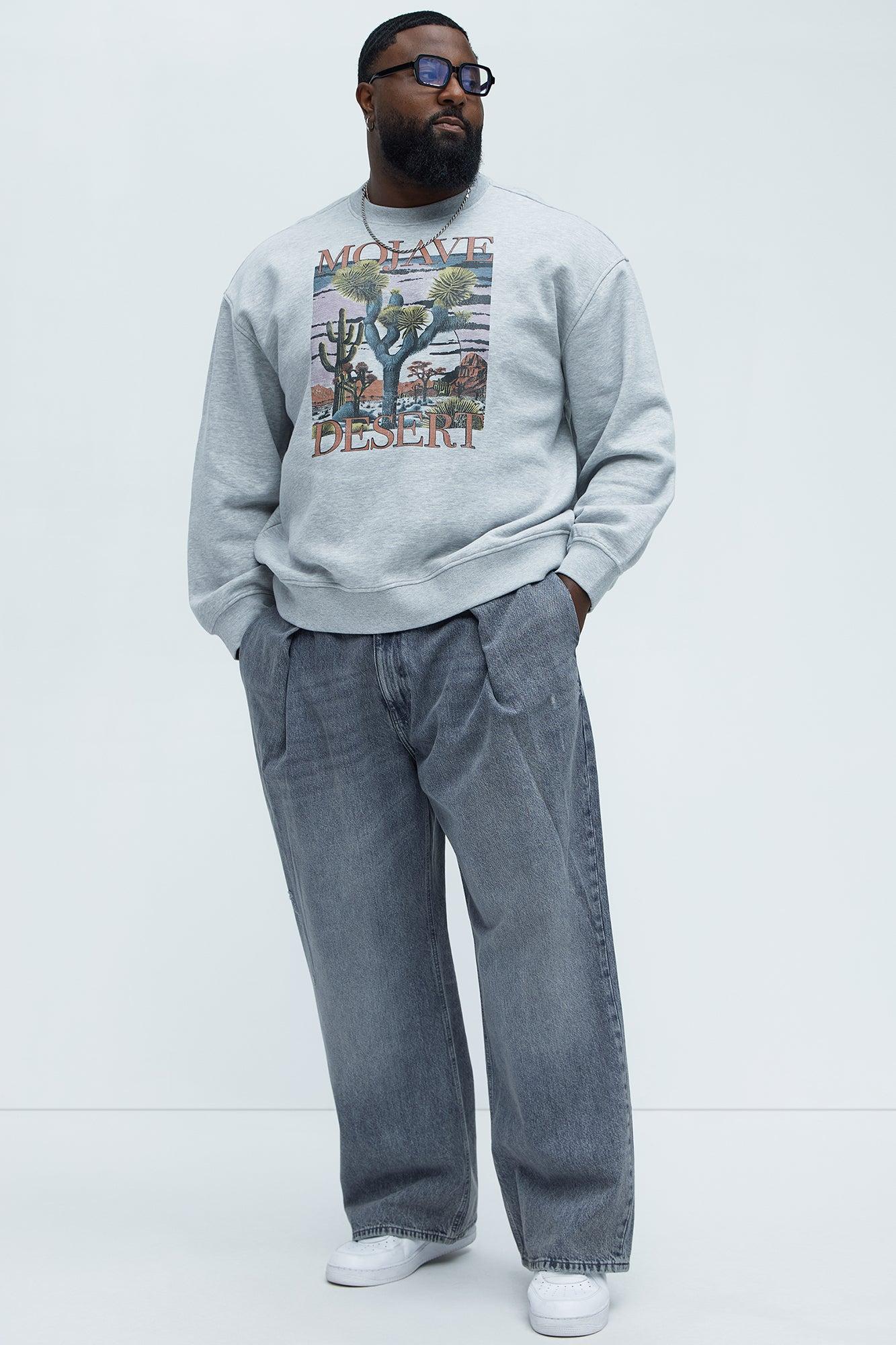 Tyson Mojave Desert Crewneck Sweatshirt - Heather Grey Product Image