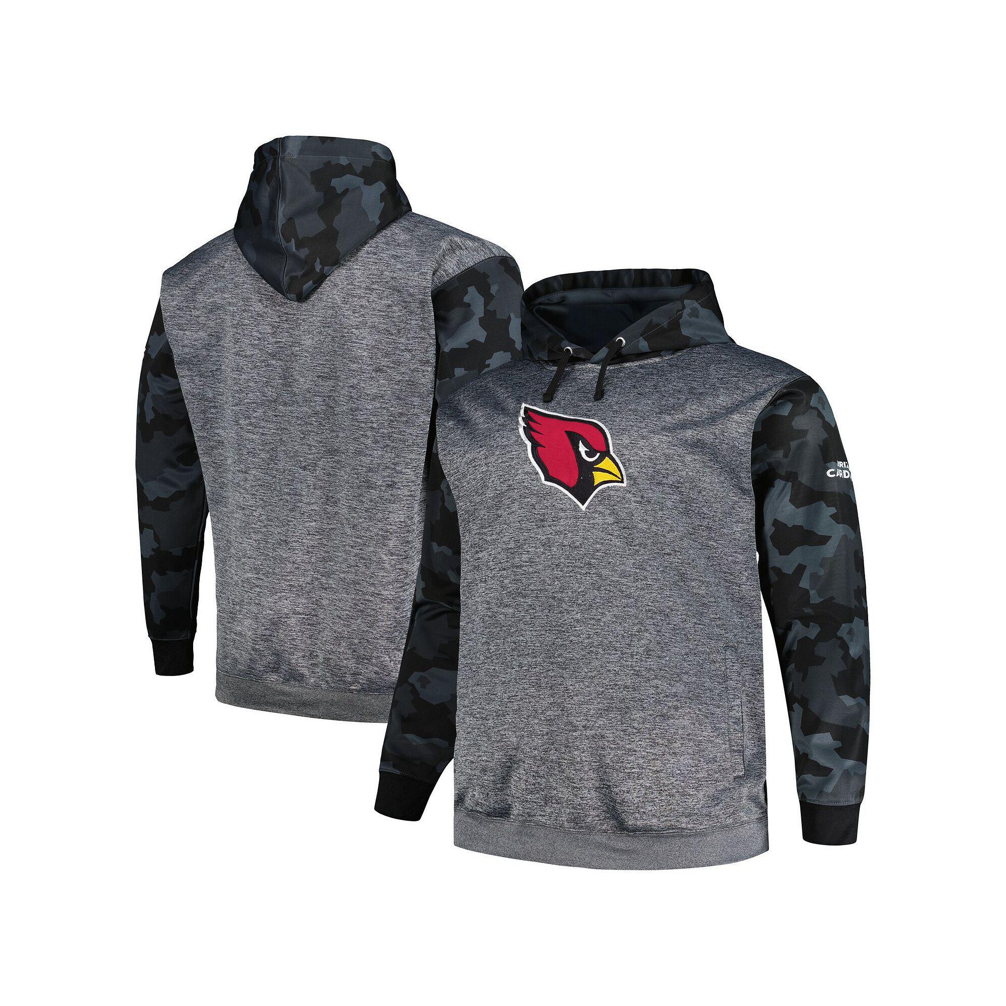 Men's Fanatics Branded Heather Charcoal Arizona Cardinals Big & Tall Camo Pullover Hoodie, Size: 2XB Product Image