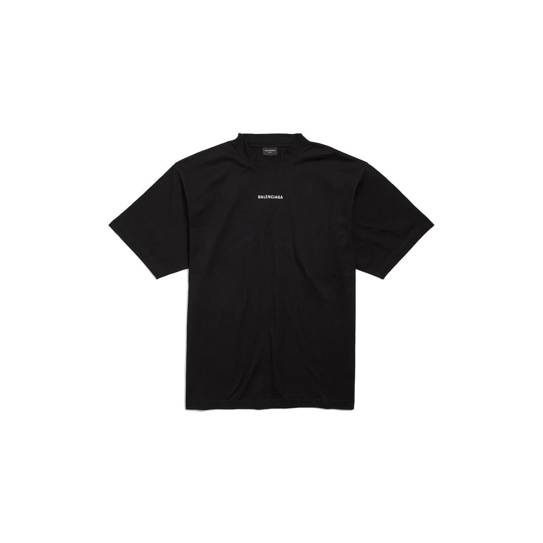 New Balenciaga Back T-shirt Medium Fit in Black Product Image