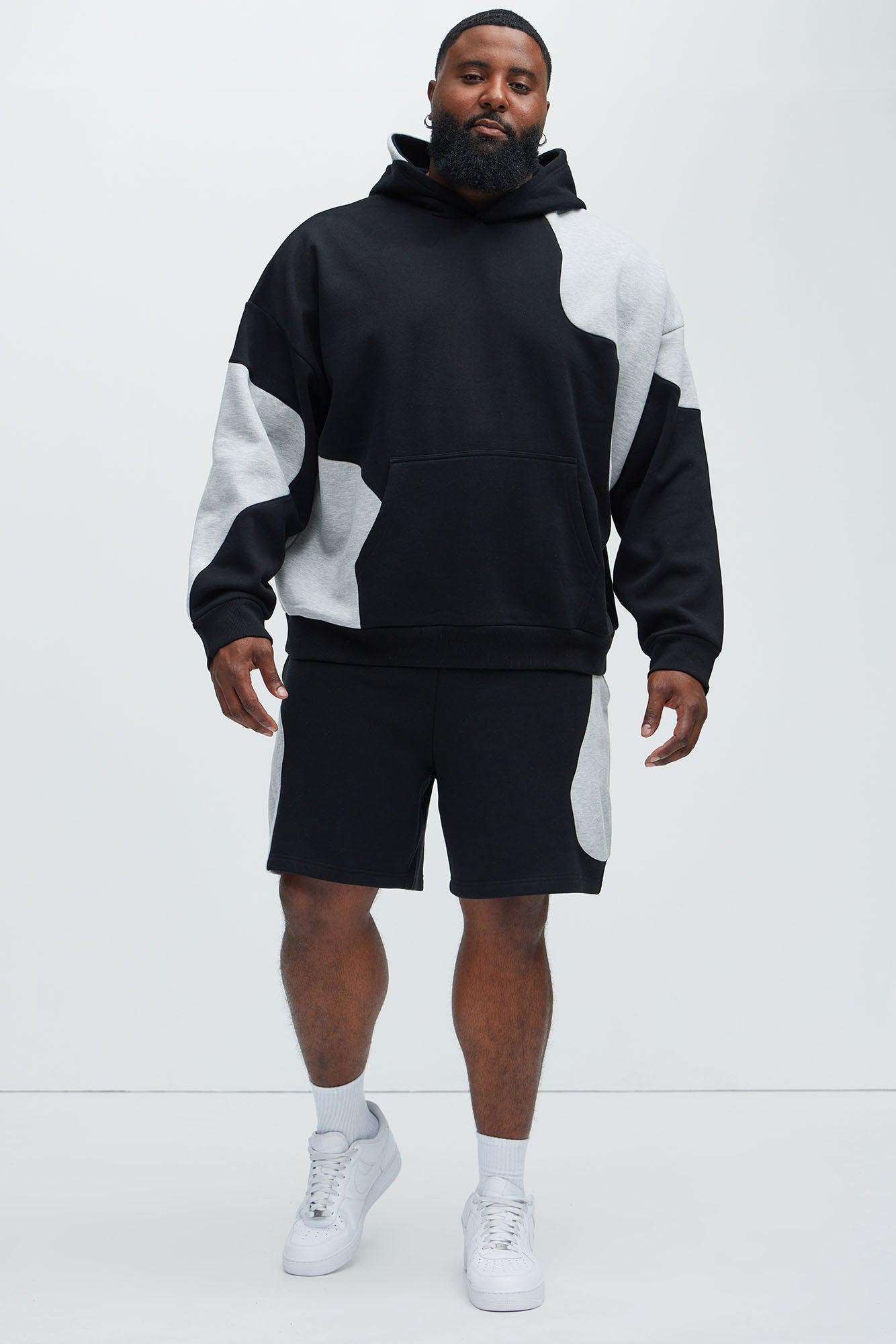 Tyson Opposite Forces Oversize Hoodie - Black/Grey Product Image