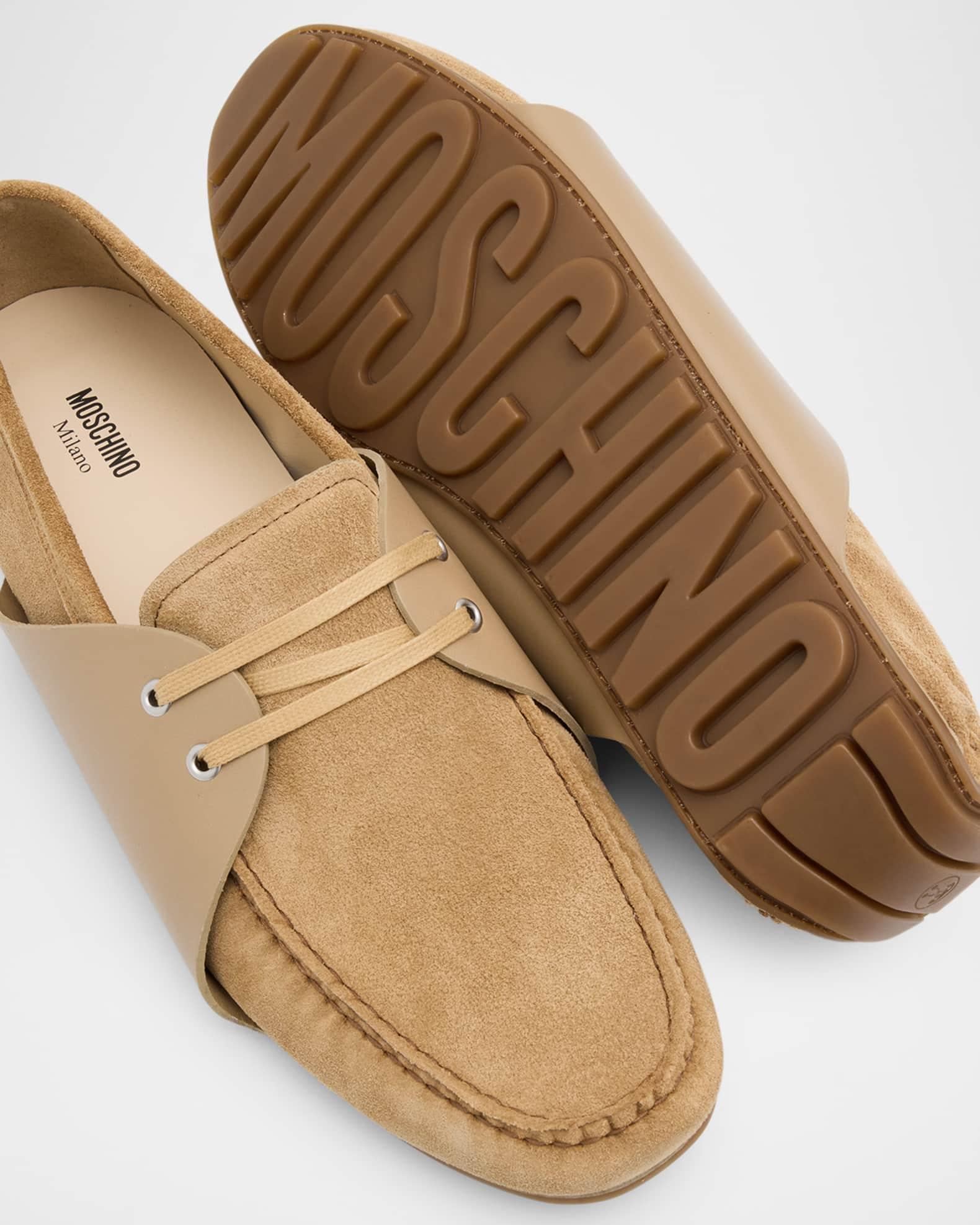 Men's Suede Lace-Up Loafers Product Image