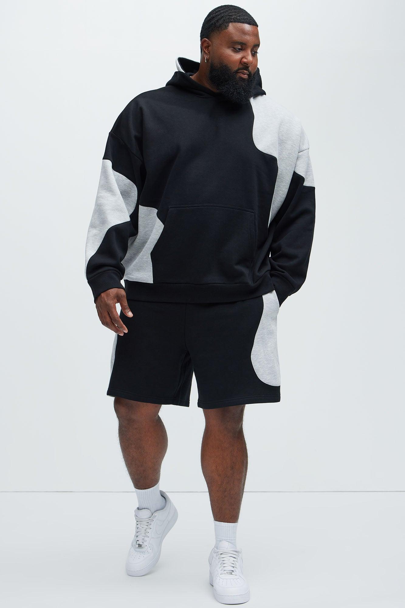 Tyson Opposite Forces Relaxed Shorts - Black/Grey Product Image