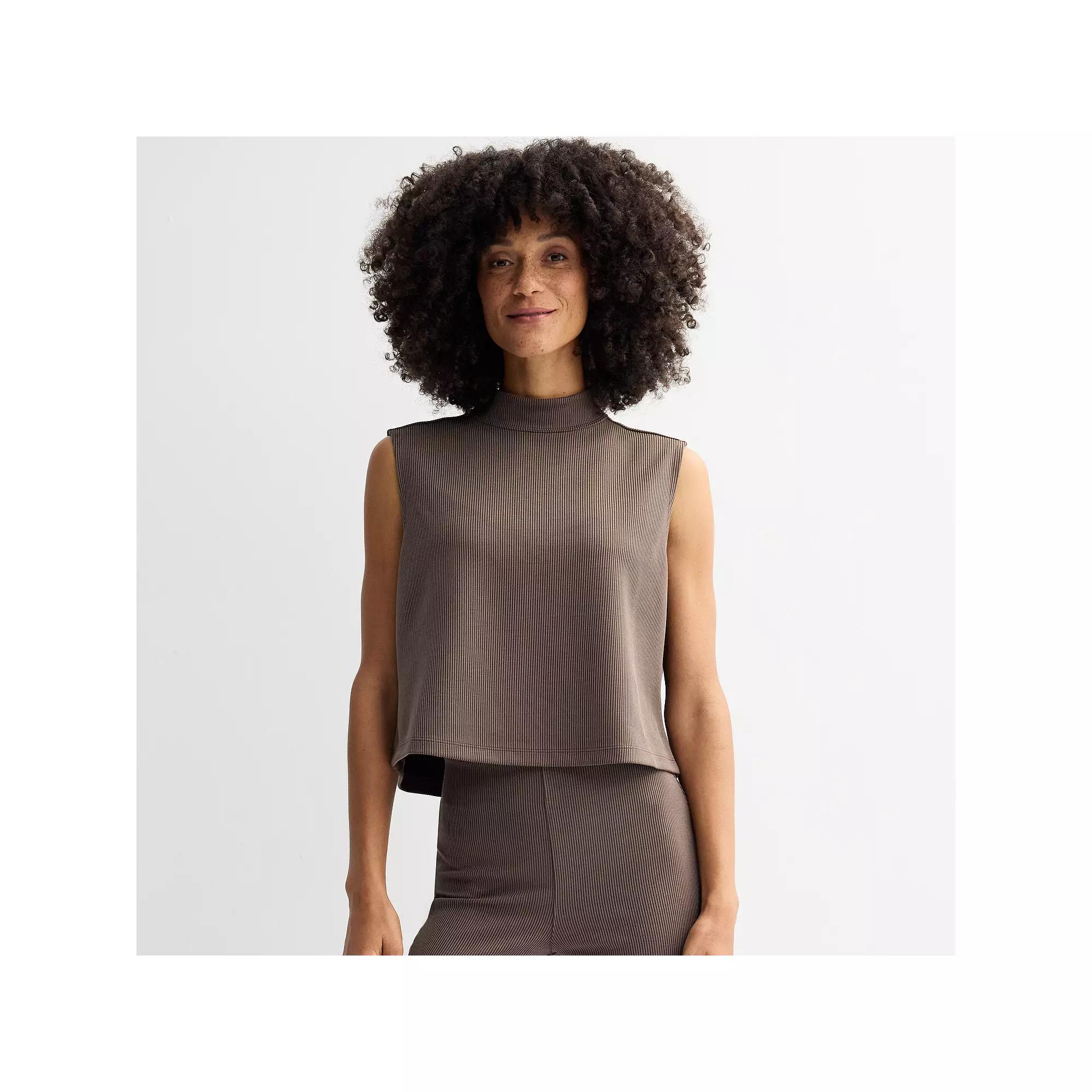 Womens FLX Solace Funnel Neck Tank Top Landon Purple Product Image