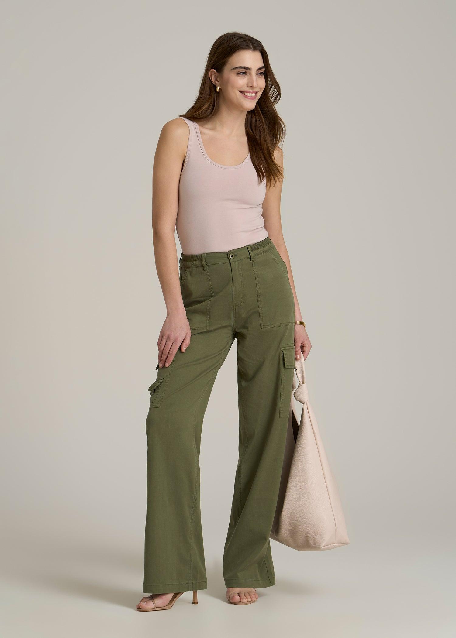 Slim Fit Jersey Tank Top for Tall Women in Desert Rose Female Product Image