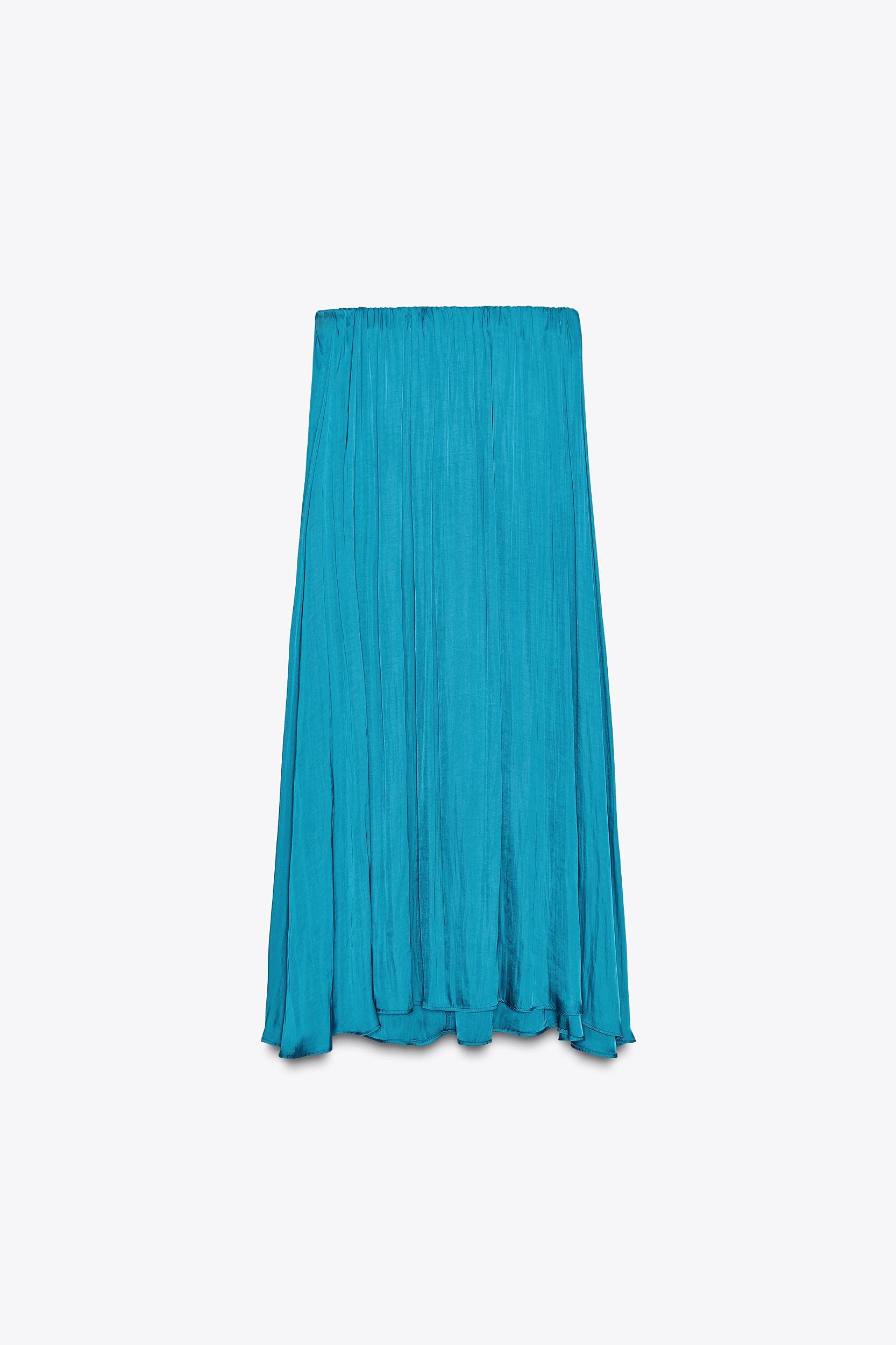 SATIN MIDI SKIRT Product Image
