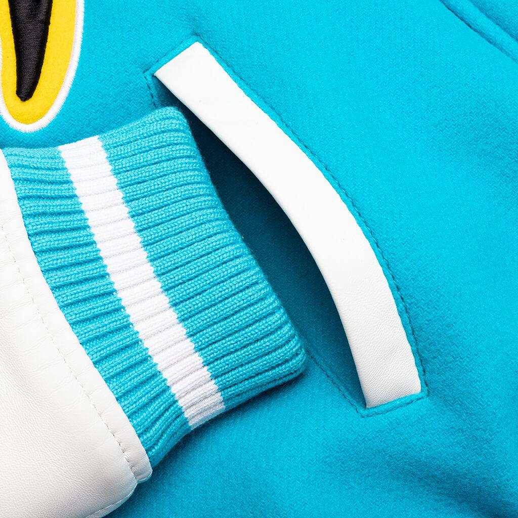 Vars World Leather Jacket - Turquoise Male Product Image