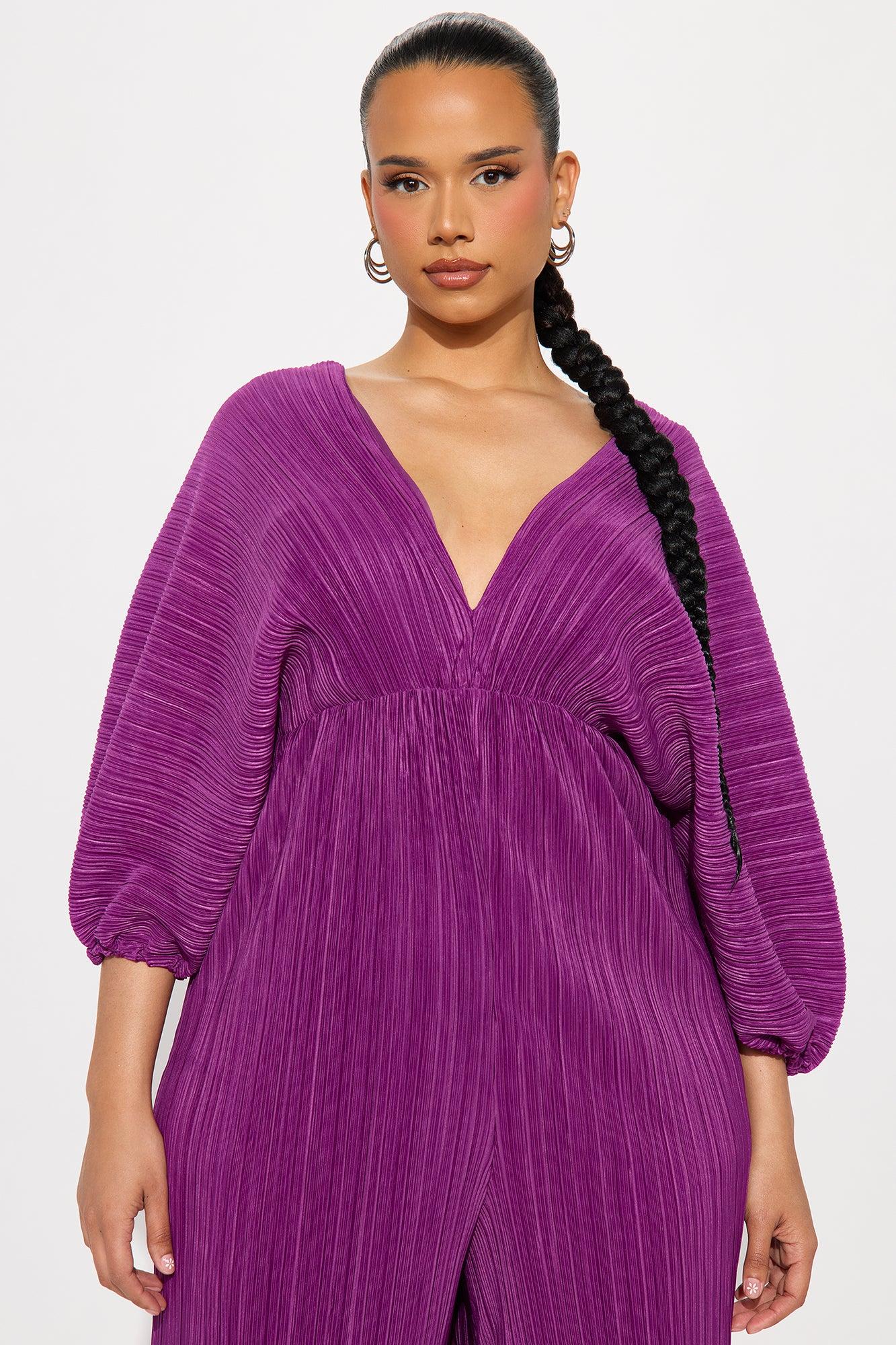 After Hours Jumpsuit - Purple Product Image