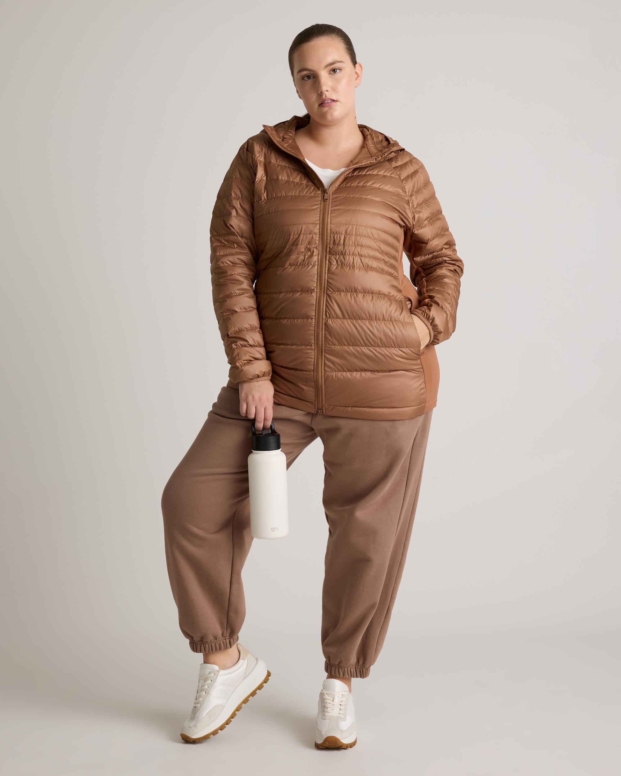Quince | Women's Lightweight Down Packable Long Puffer Jacket Recycled Polyester Product Image