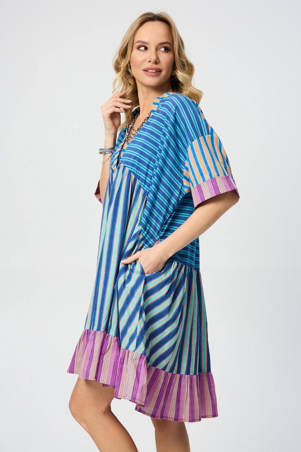 Bold Striped Cover Up Dress Product Image