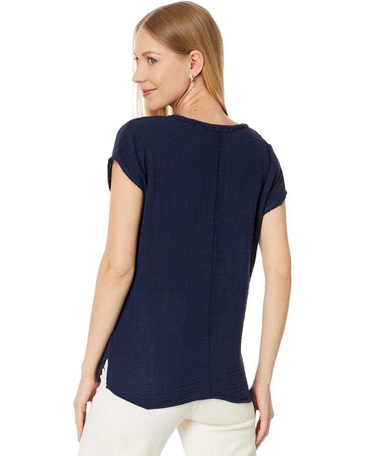 Harlan Cropped V-Neck Tee Product Image