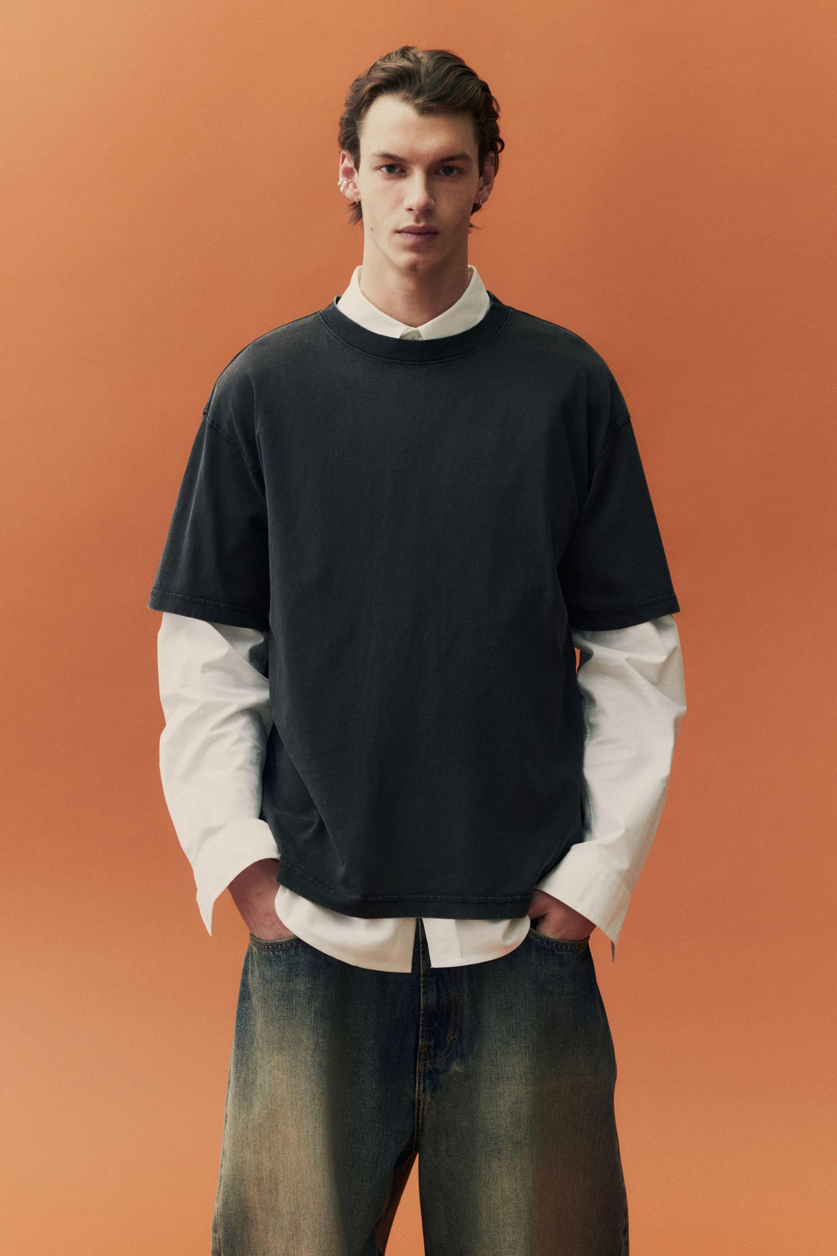 Loose-Fit Washed T-Shirt Product Image