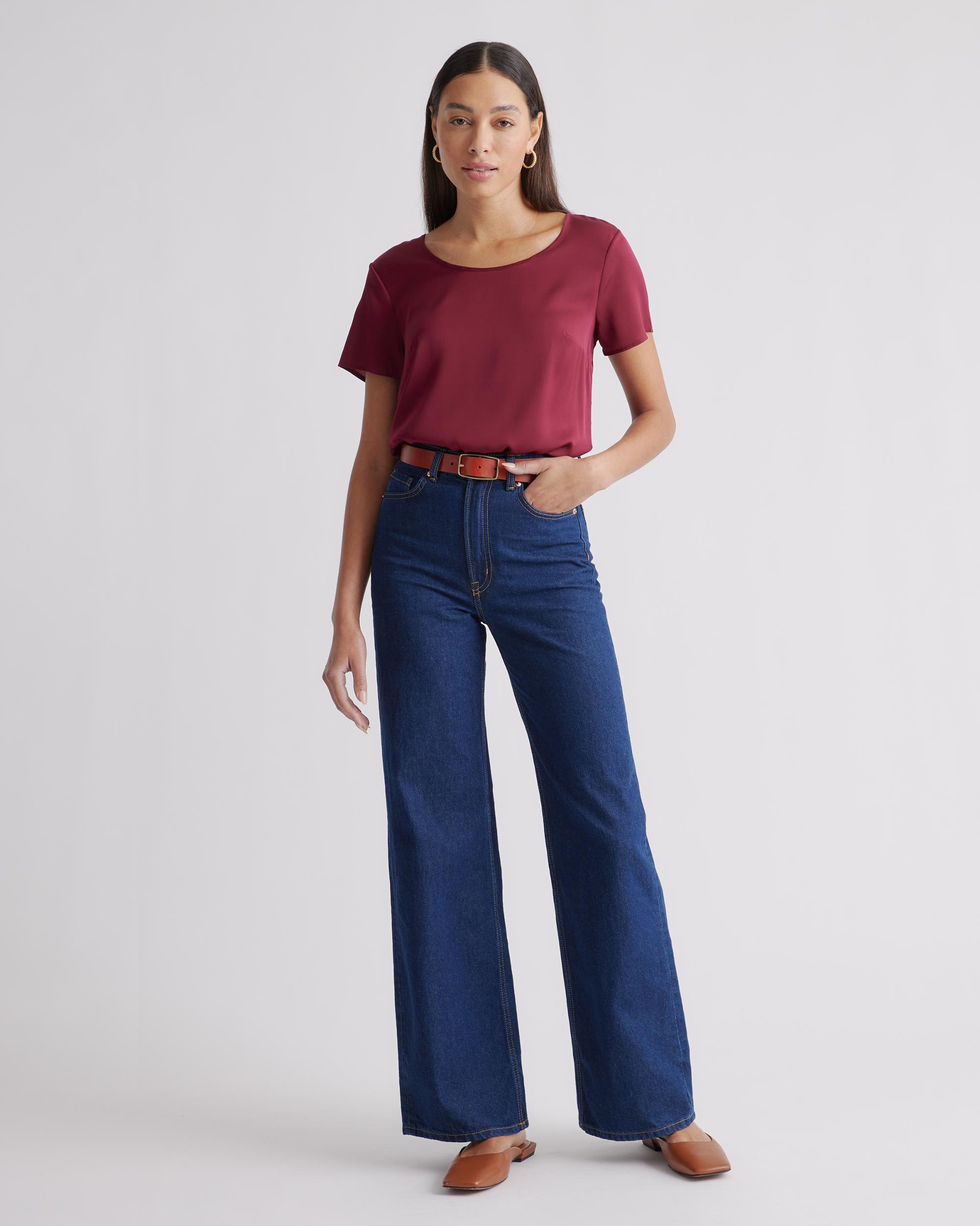 Quince | Women's Washable Stretch Silk T-Shirt Size XL Product Image