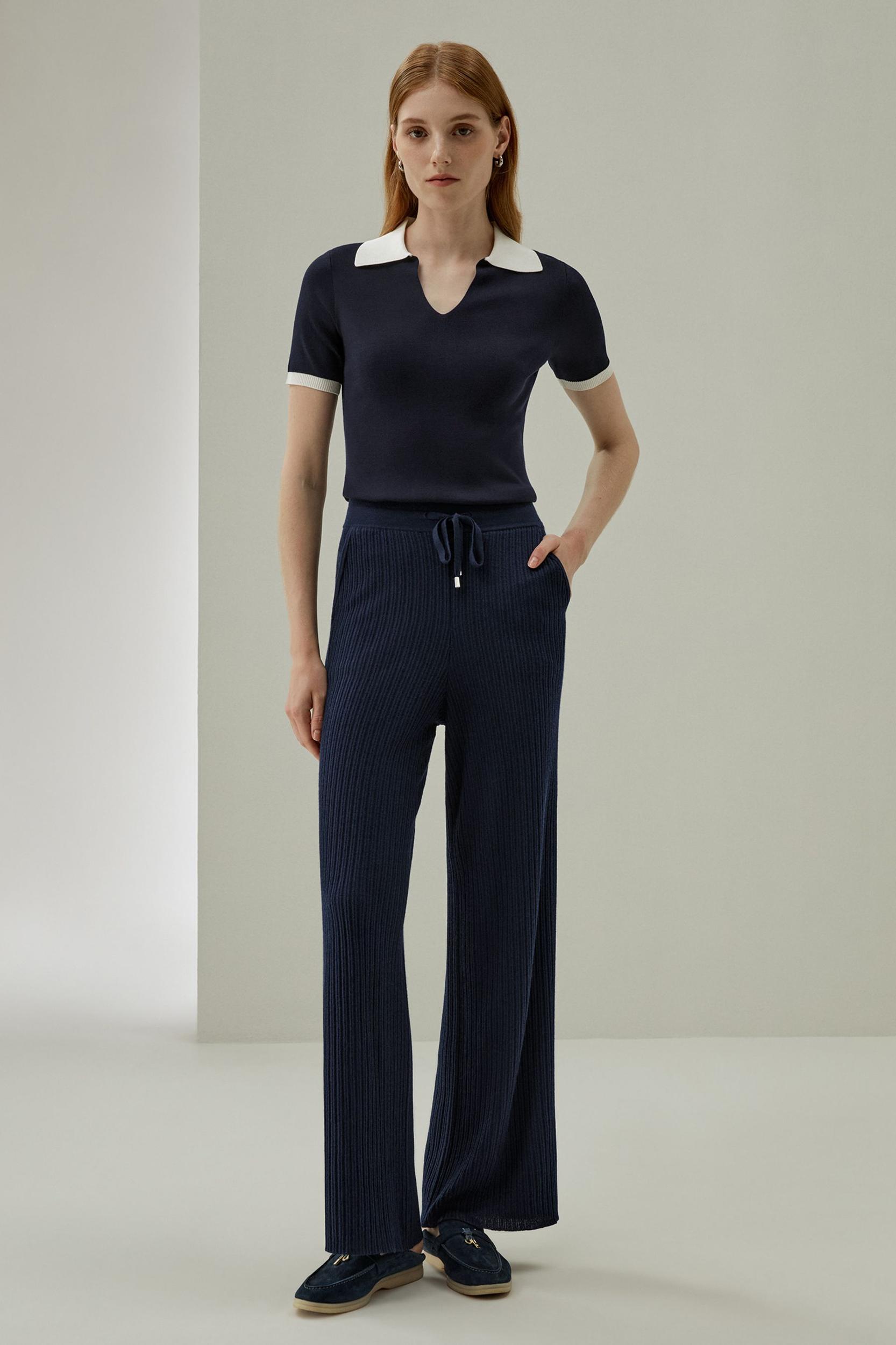 Timeless Mei Silk Knit Polo Product Image