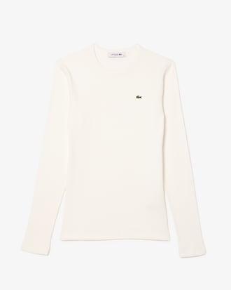 Slim Fit Ribbed Cotton T-shirt Product Image